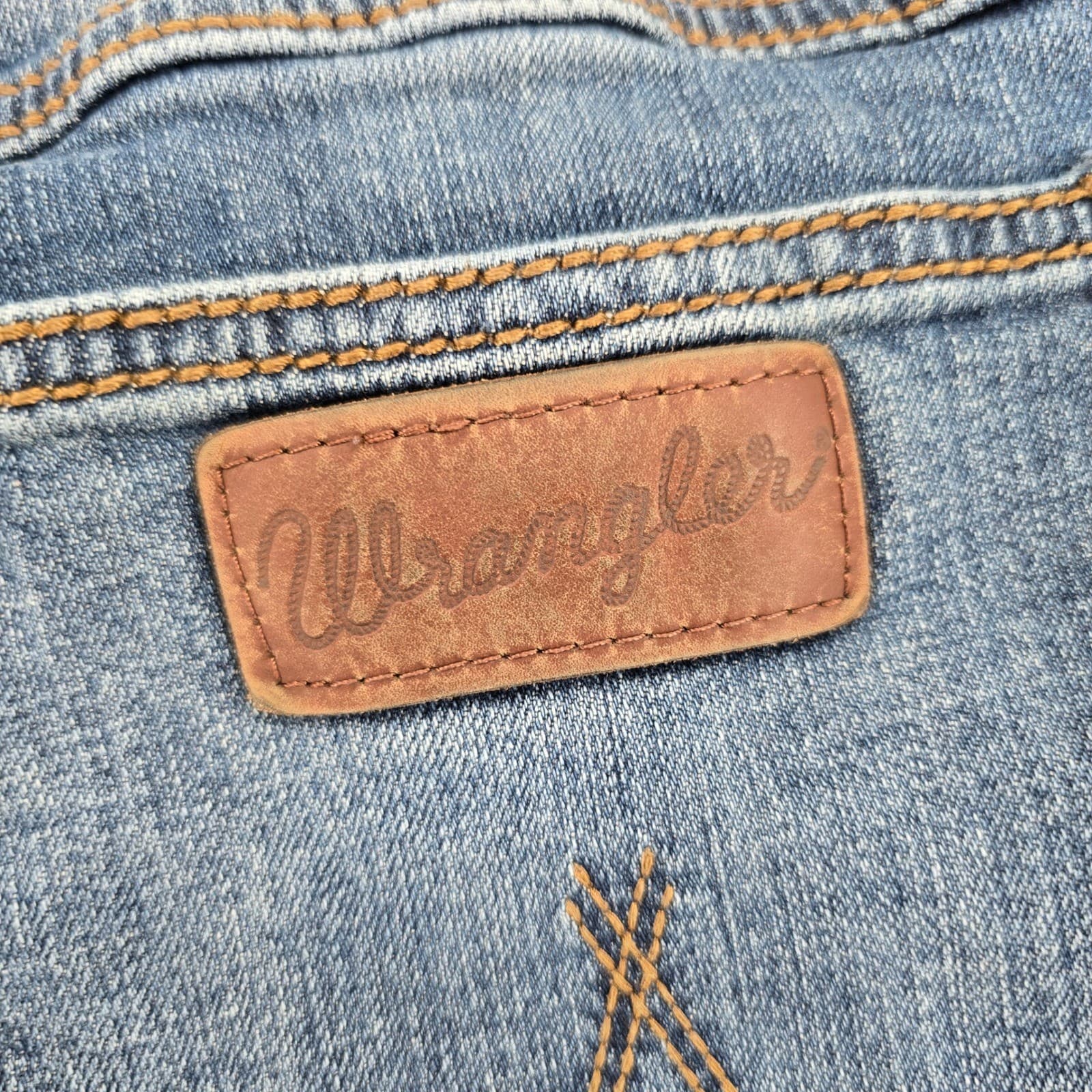 Wrangler Retro Mens 42x32 Jeans Blue Slim Straight Stretch Denim 10WLT88BZ - Thumbnail 8