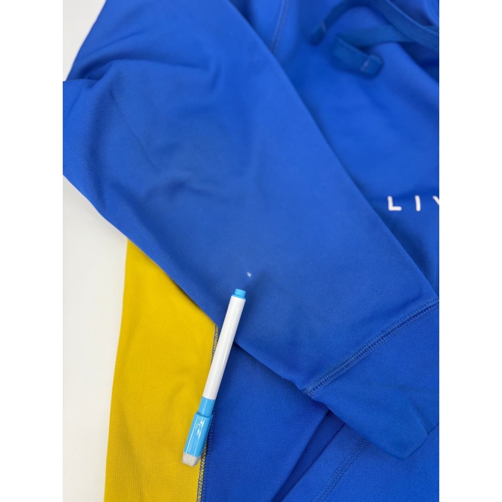 Nike Therma-FIT LIVESTRONG Hoodie Blue Yellow Men's Size L - Thumbnail 5