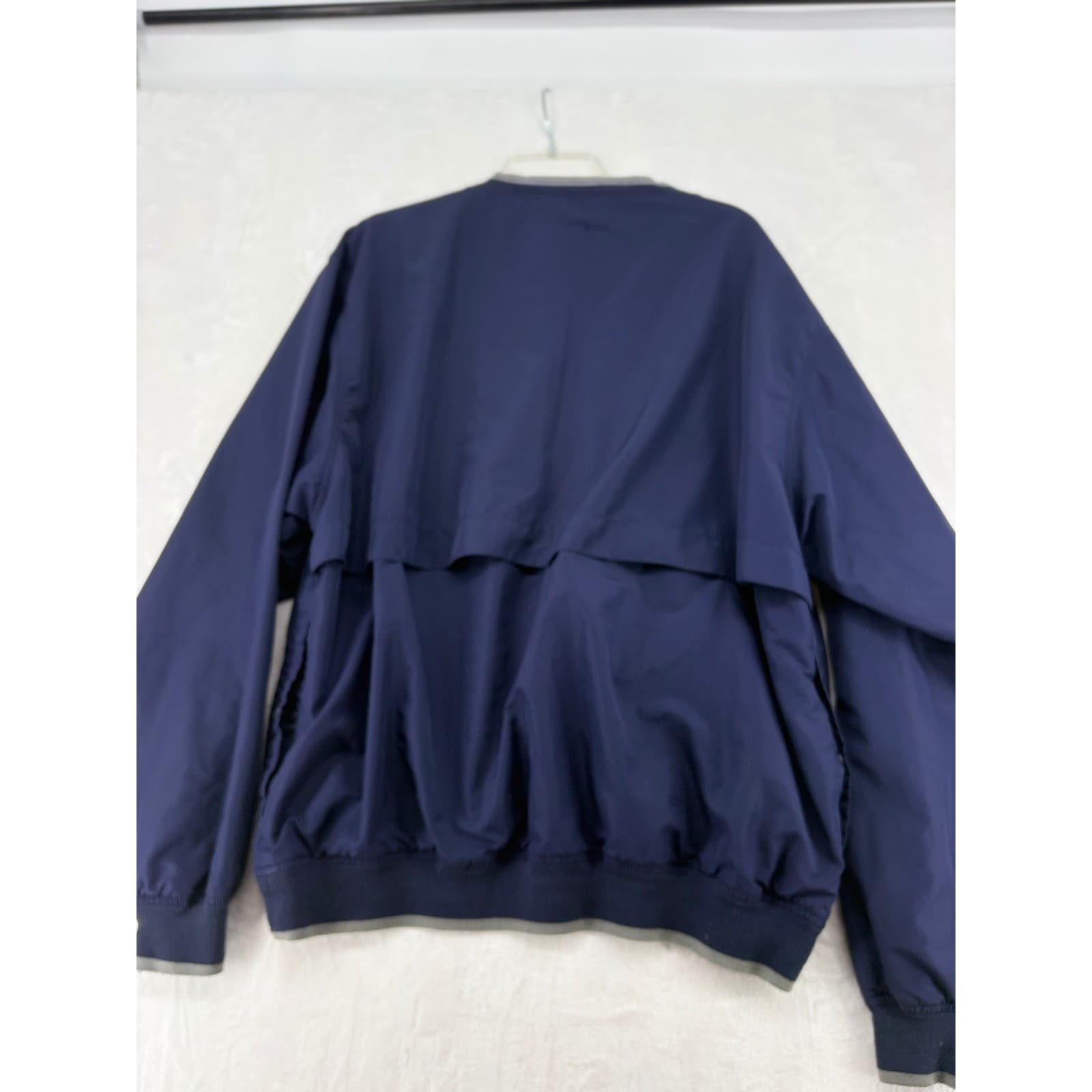 Page & Tuttle Windbreaker Mens Large Pullover Navy Blue CSX Railroad Windshirt - Thumbnail 7