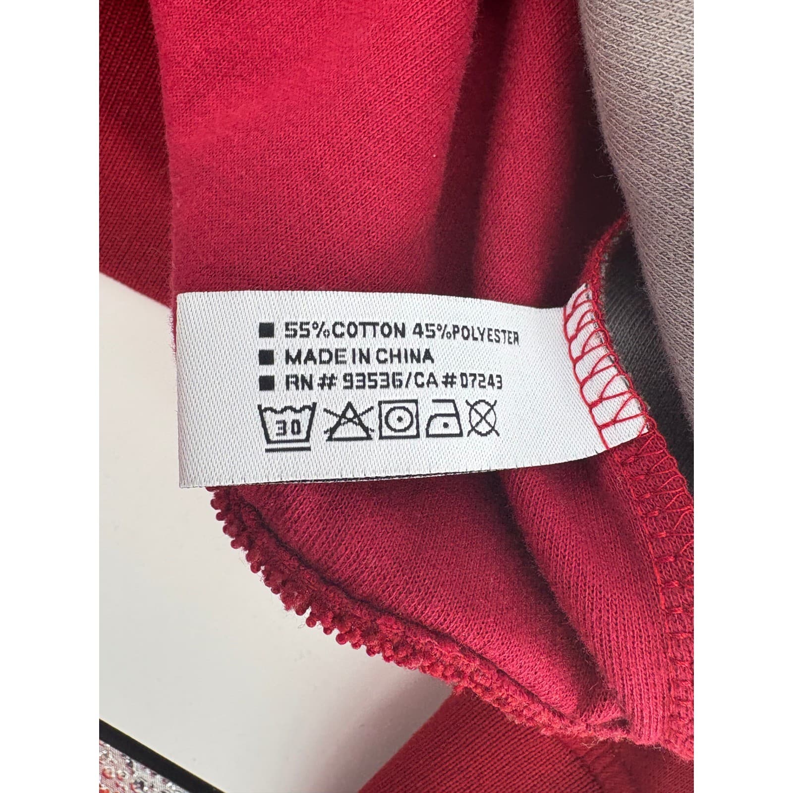 Ecko Unltd. Red Full Zip Track Jacket Mens Medium Color Block Logo - Thumbnail 4