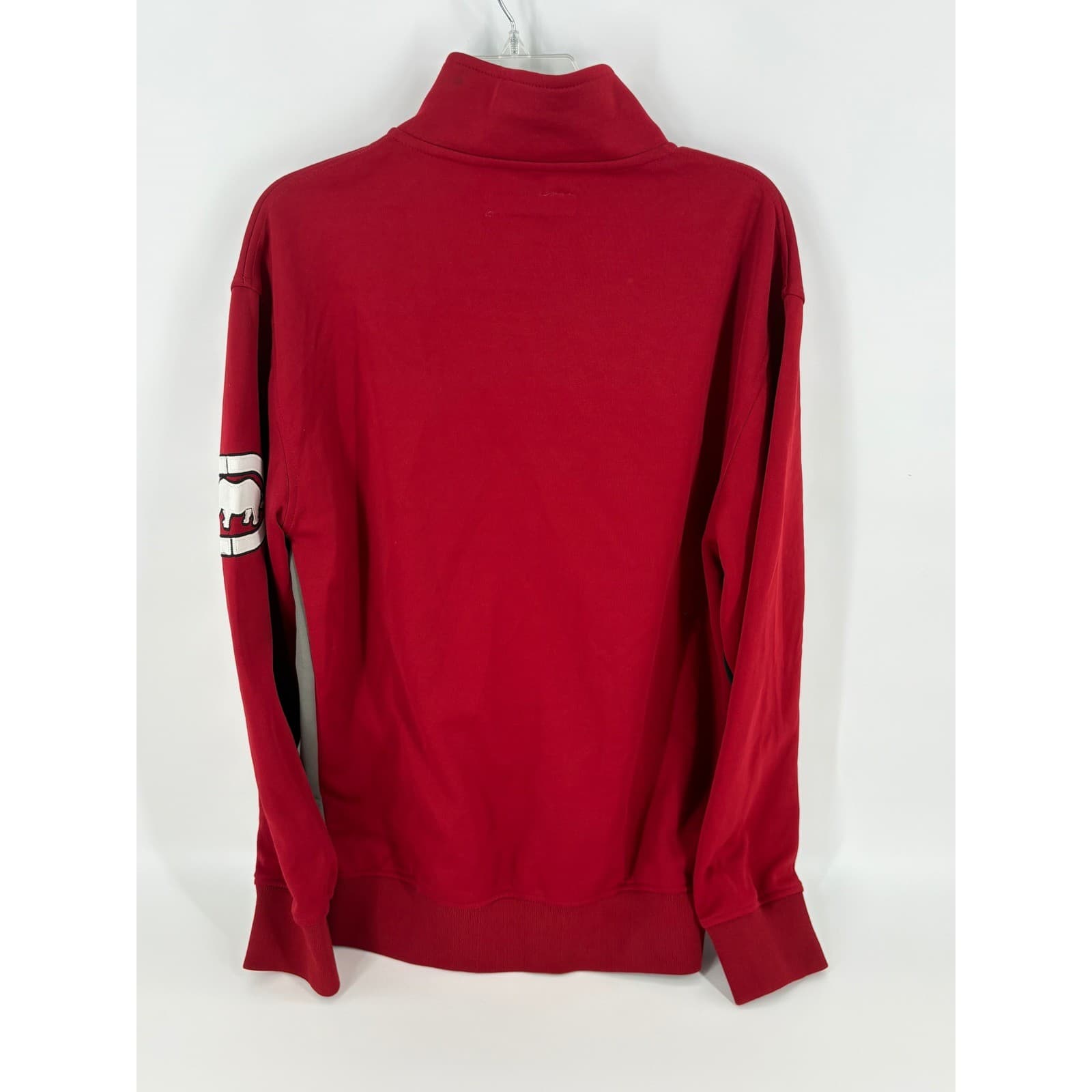 Ecko Unltd. Red Full Zip Track Jacket Mens Medium Color Block Logo - Thumbnail 2