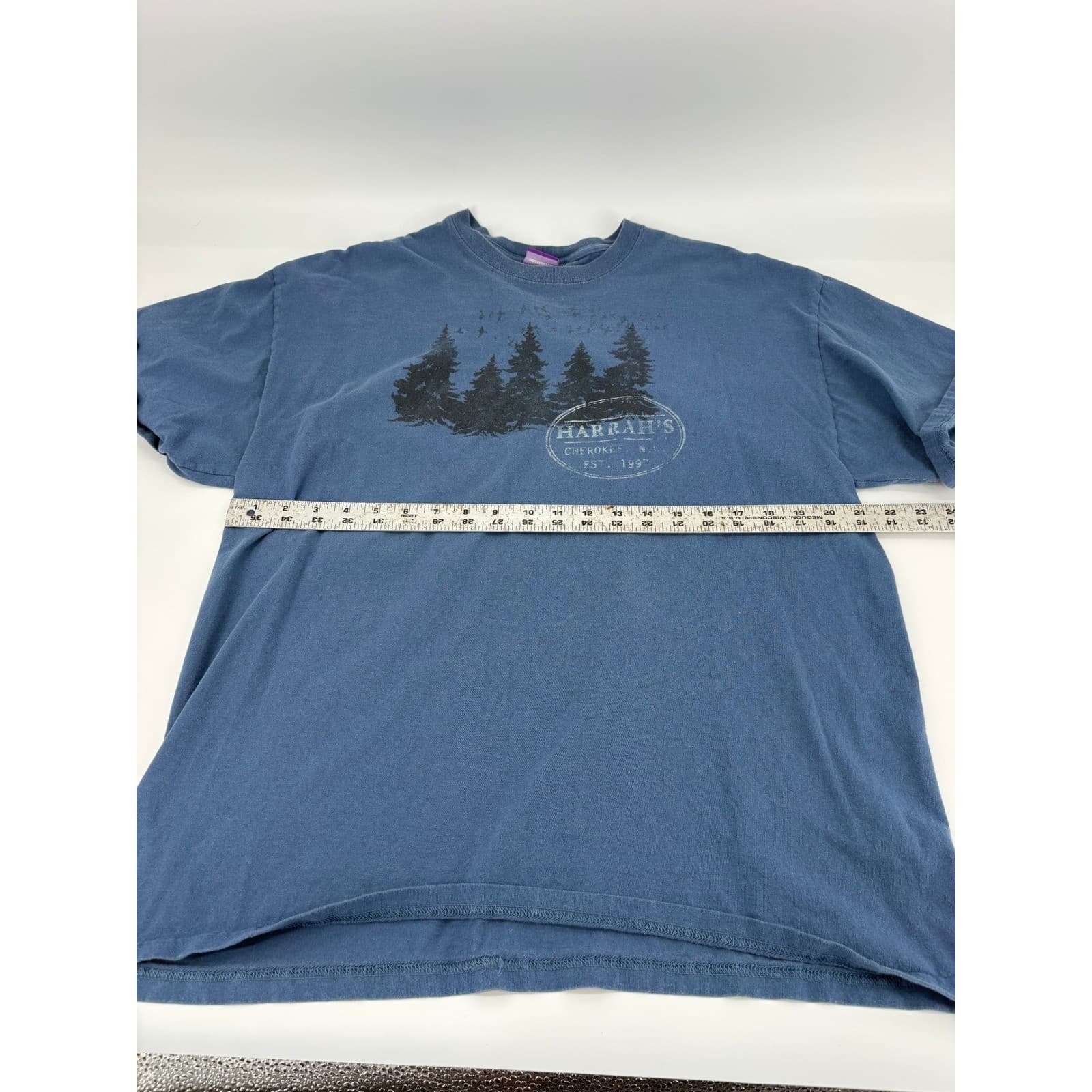 Harrah's Cherokee Resort Casino T-Shirt XL Blue Tree Graphic - Thumbnail 5