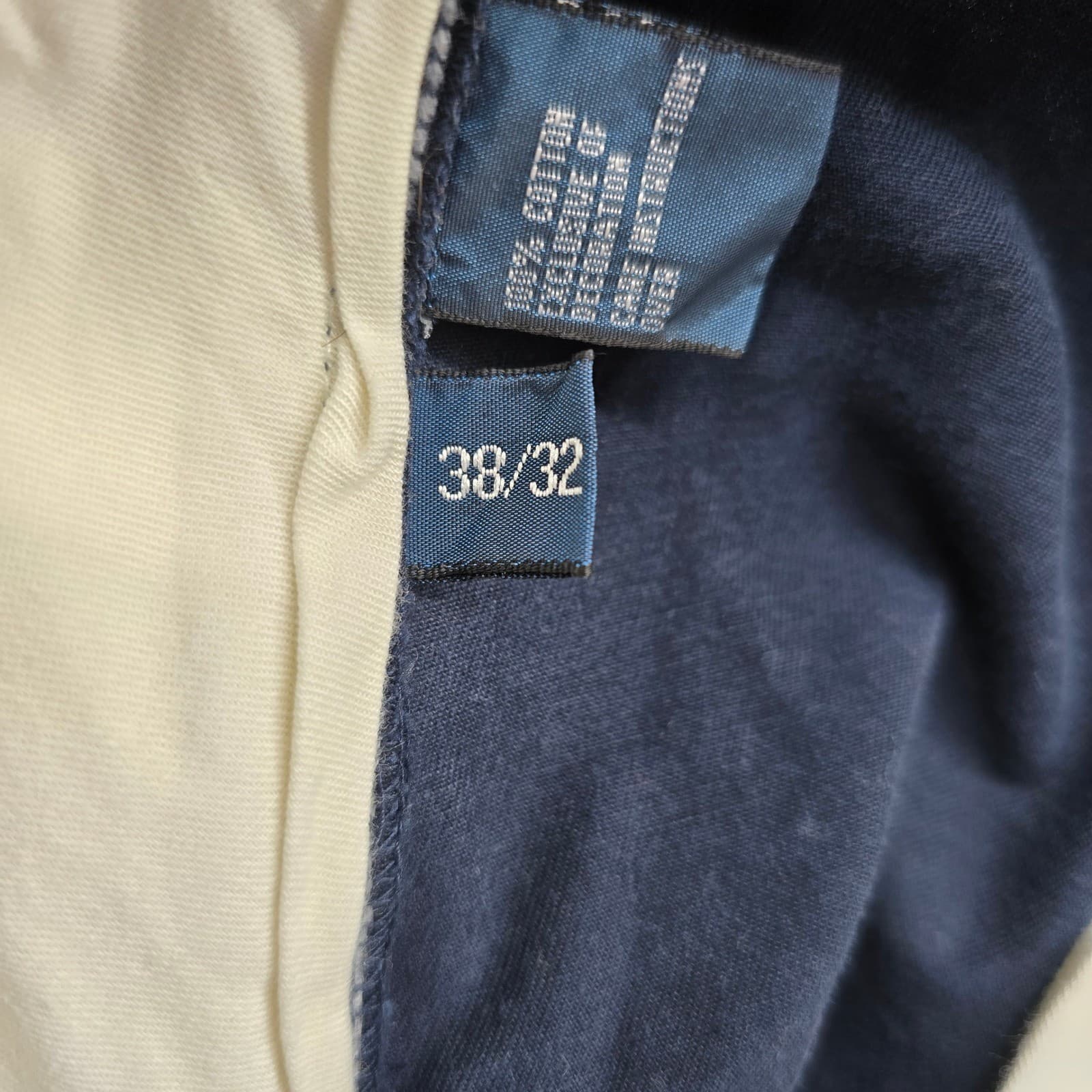 Polo Ralph Lauren Preston Pant Mens 38/32 Chino Pants Navy Blue Cotton Straight - Thumbnail 4