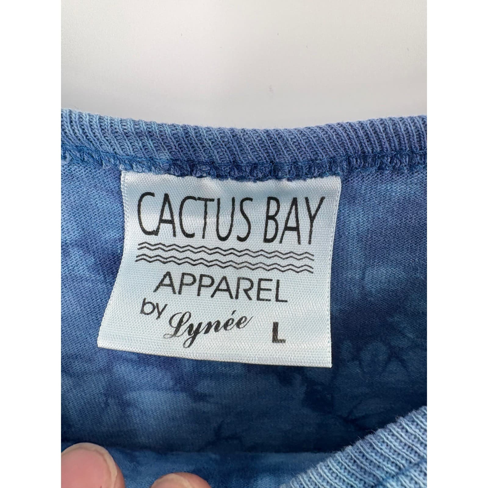 Cactus Bay Apparel by Lynée Tie Dye Nautical Lighthouse Embroidered T-Shirt - Thumbnail 2