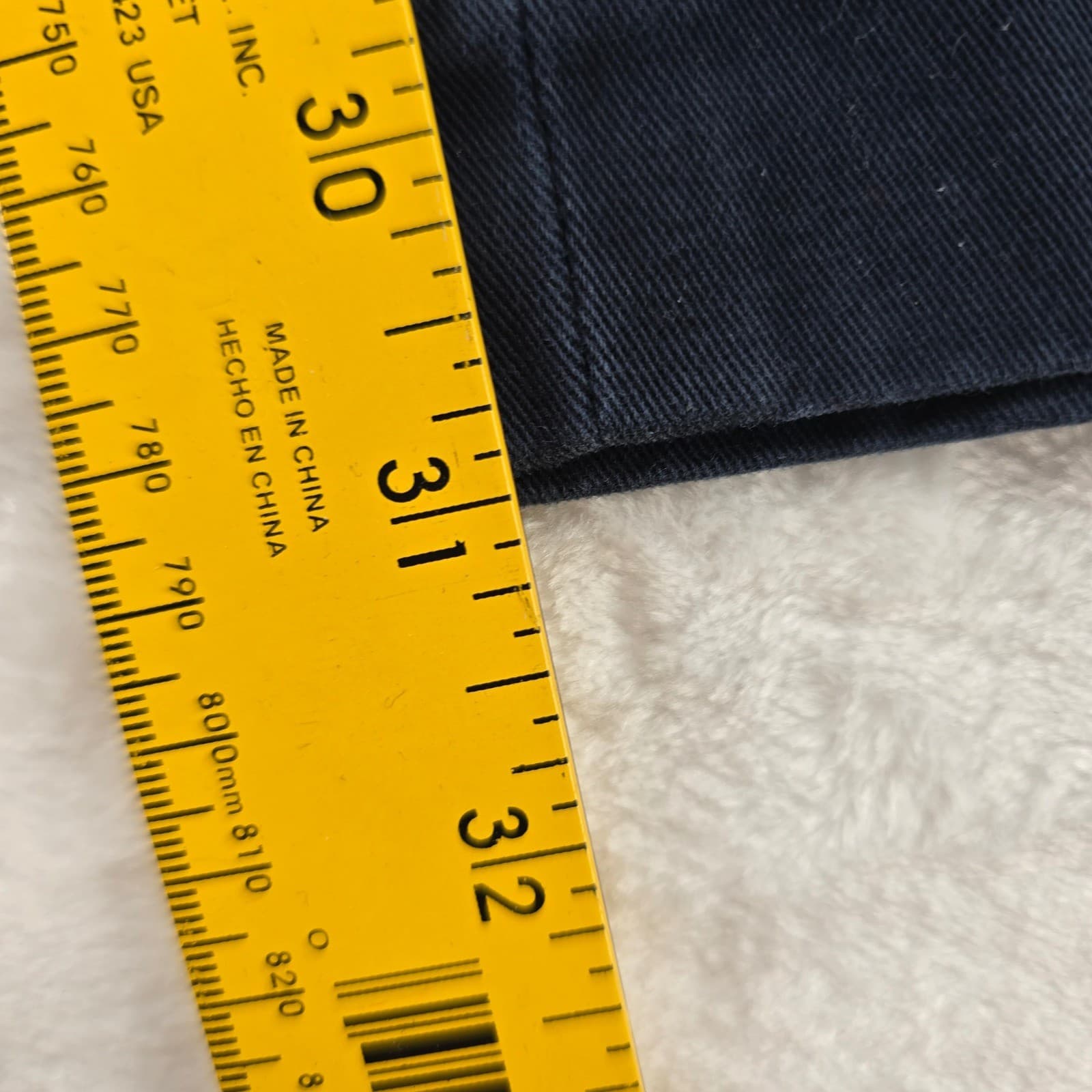 Polo Ralph Lauren Preston Pant Mens 38/32 Chino Pants Navy Blue Cotton Straight - Thumbnail 6