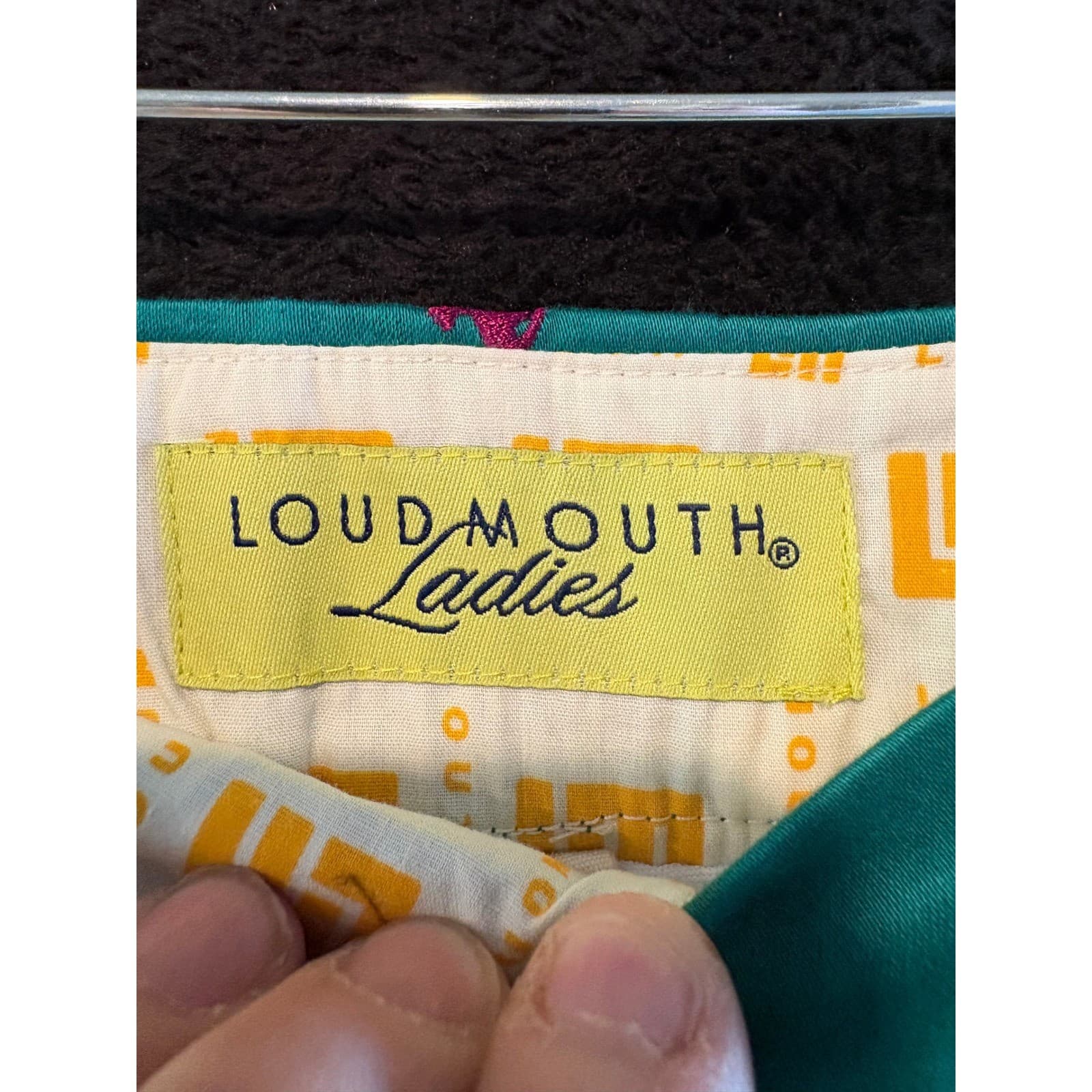 Loudmouth Ladies Golf Skirt Guitar Print Mini Skort Size 0 MAM Hootie Rucker - Thumbnail 3