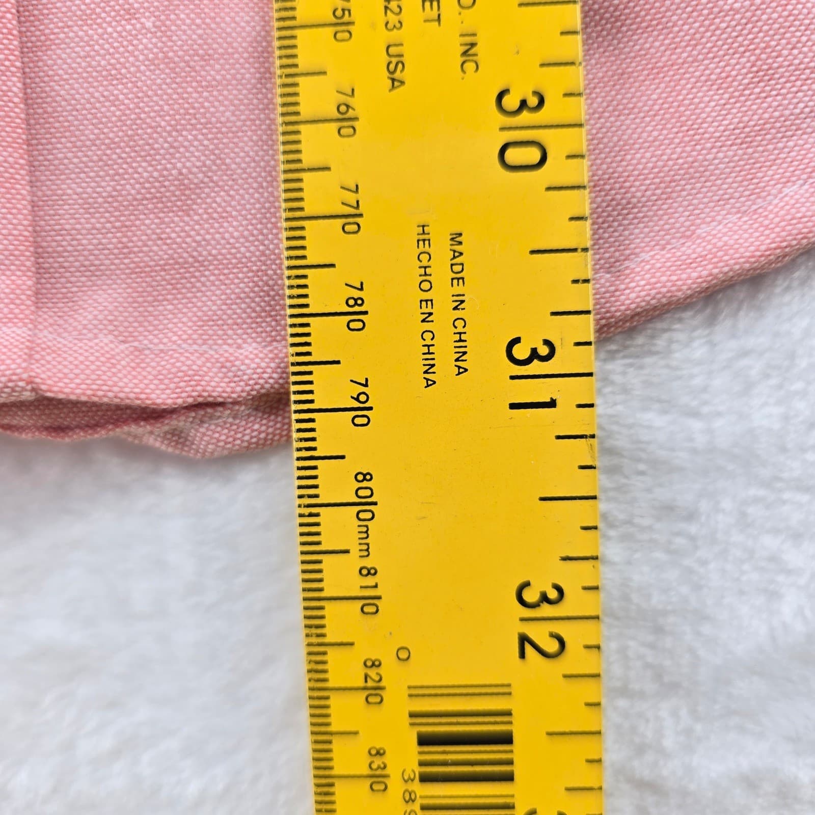 Stafford Button Down Mens 15 Short Sleeve Coral Pink Wrinkle Free Oxford Shirt - Thumbnail 7