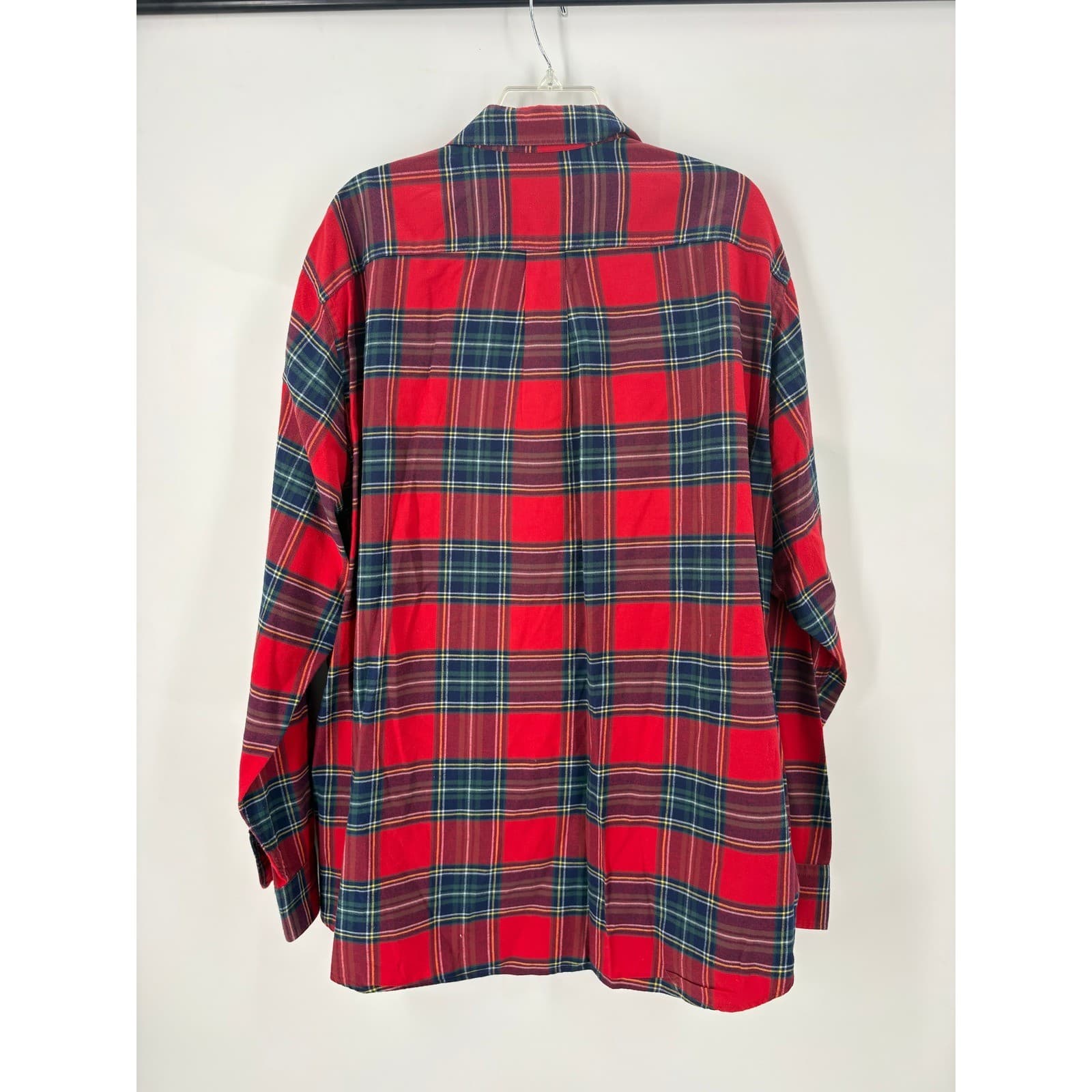 Vineyard Vines Slim Fit Whale Shirt Plaid Long Sleeve Button Down Men's XXL Red - Thumbnail 4