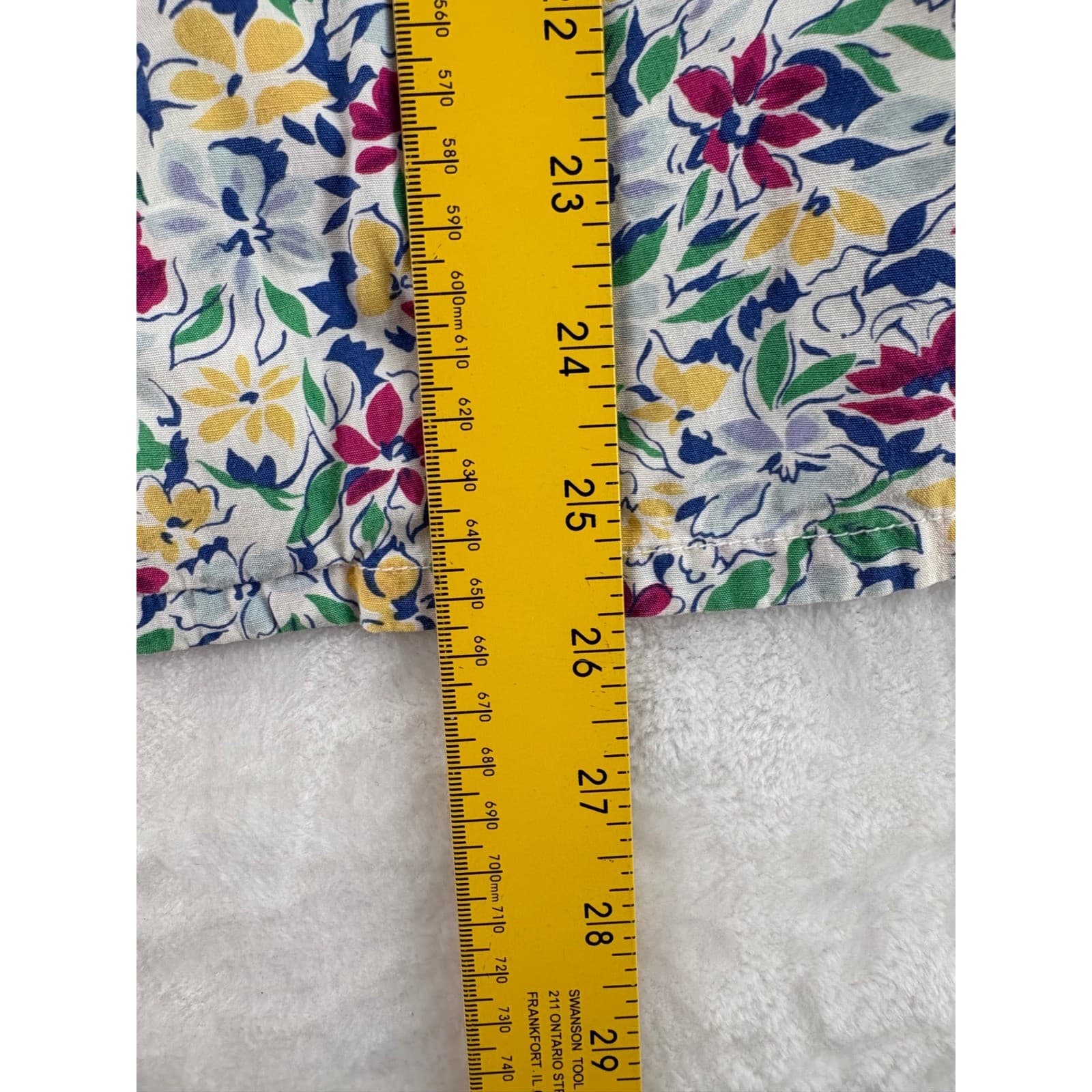 Van Heusen Pajama Set Womens M Pajamas Multicolor Floral Cotton Button Up Pants - Thumbnail 5