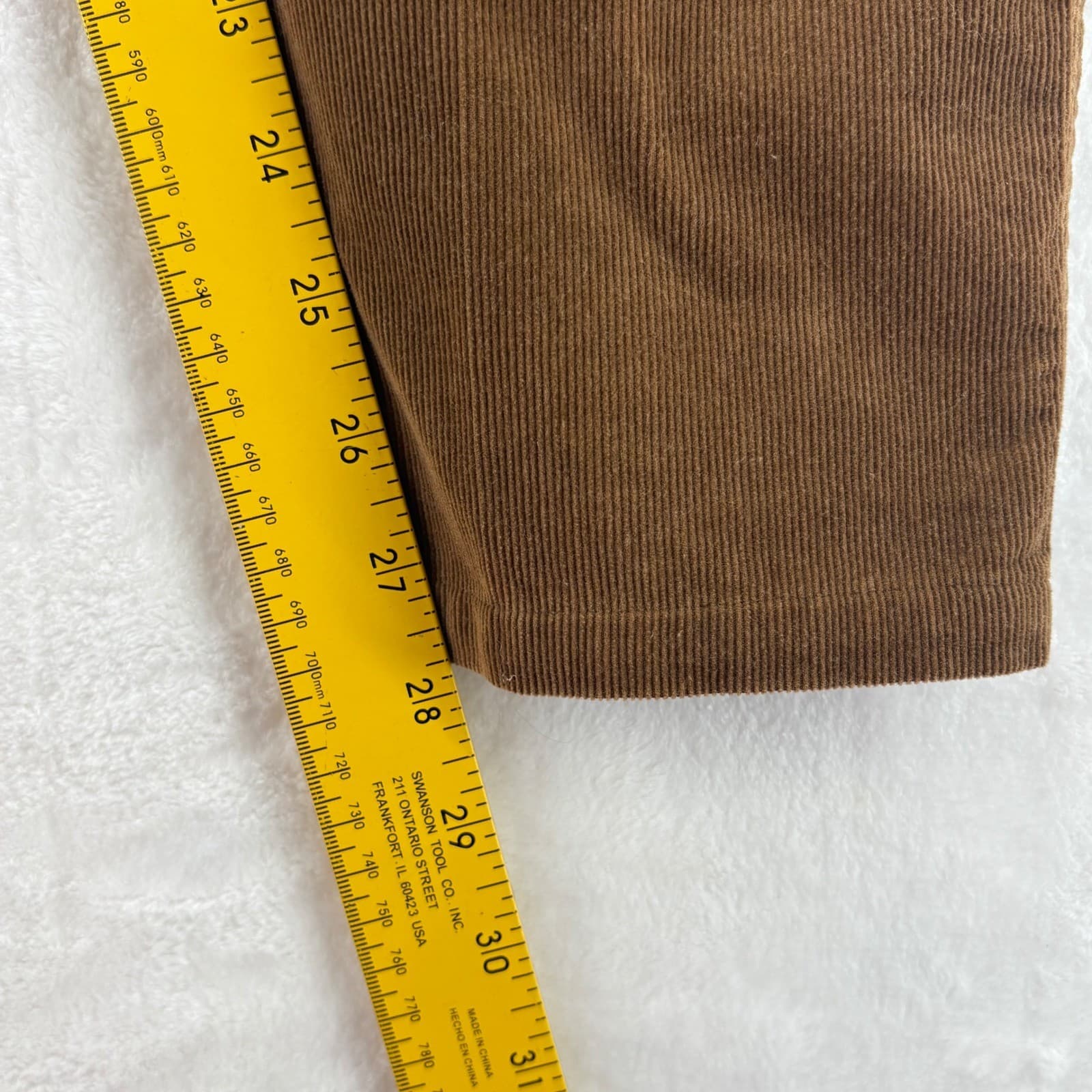 Ermenegildo Zegna Corduroy Mens 40 Pants Brown Made in Italy 5-Pocket Luxury - Thumbnail 4