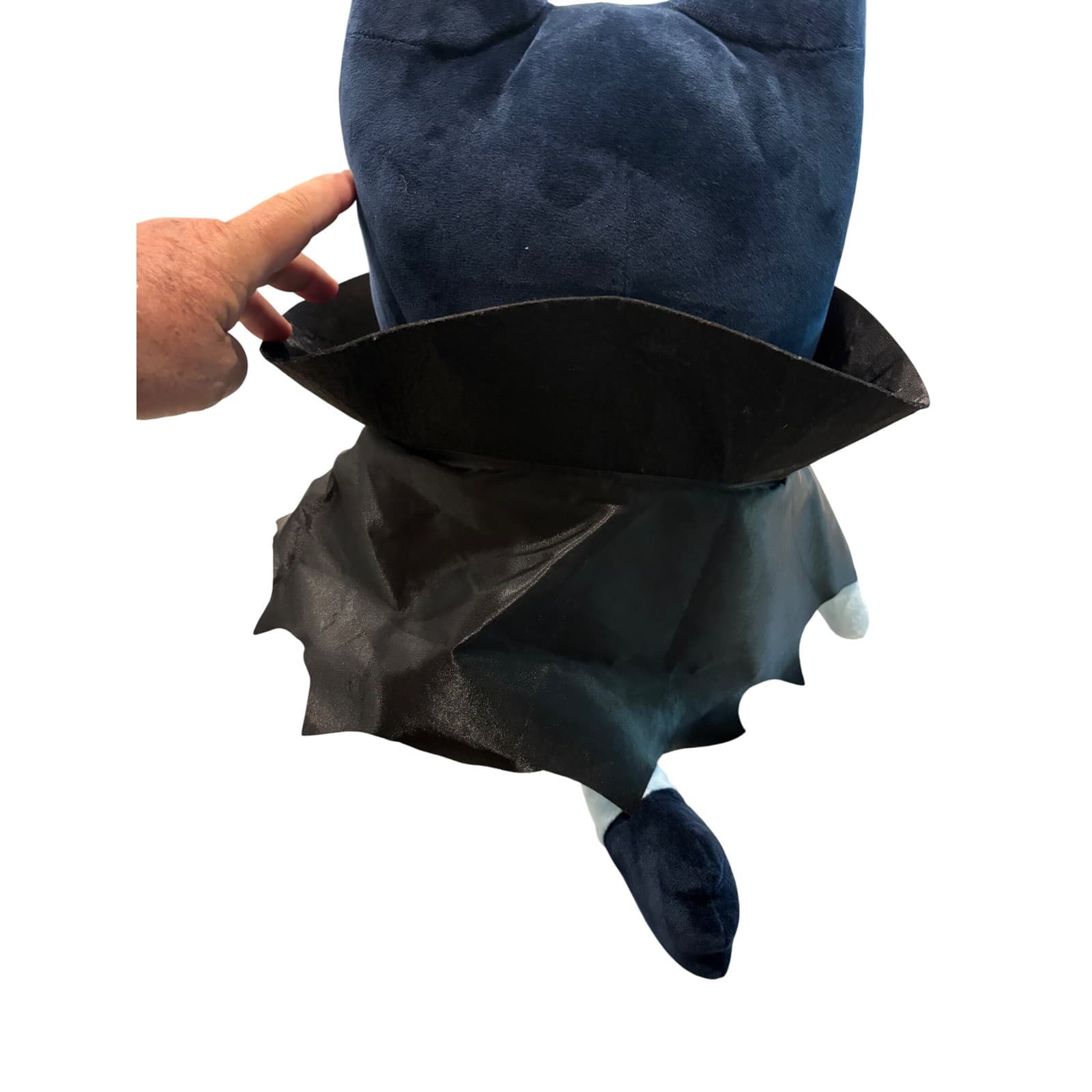 Bluey Plush 18" Vampire Halloween Stuffed Animal Blue Black Cape Fangs Toy - Thumbnail 2