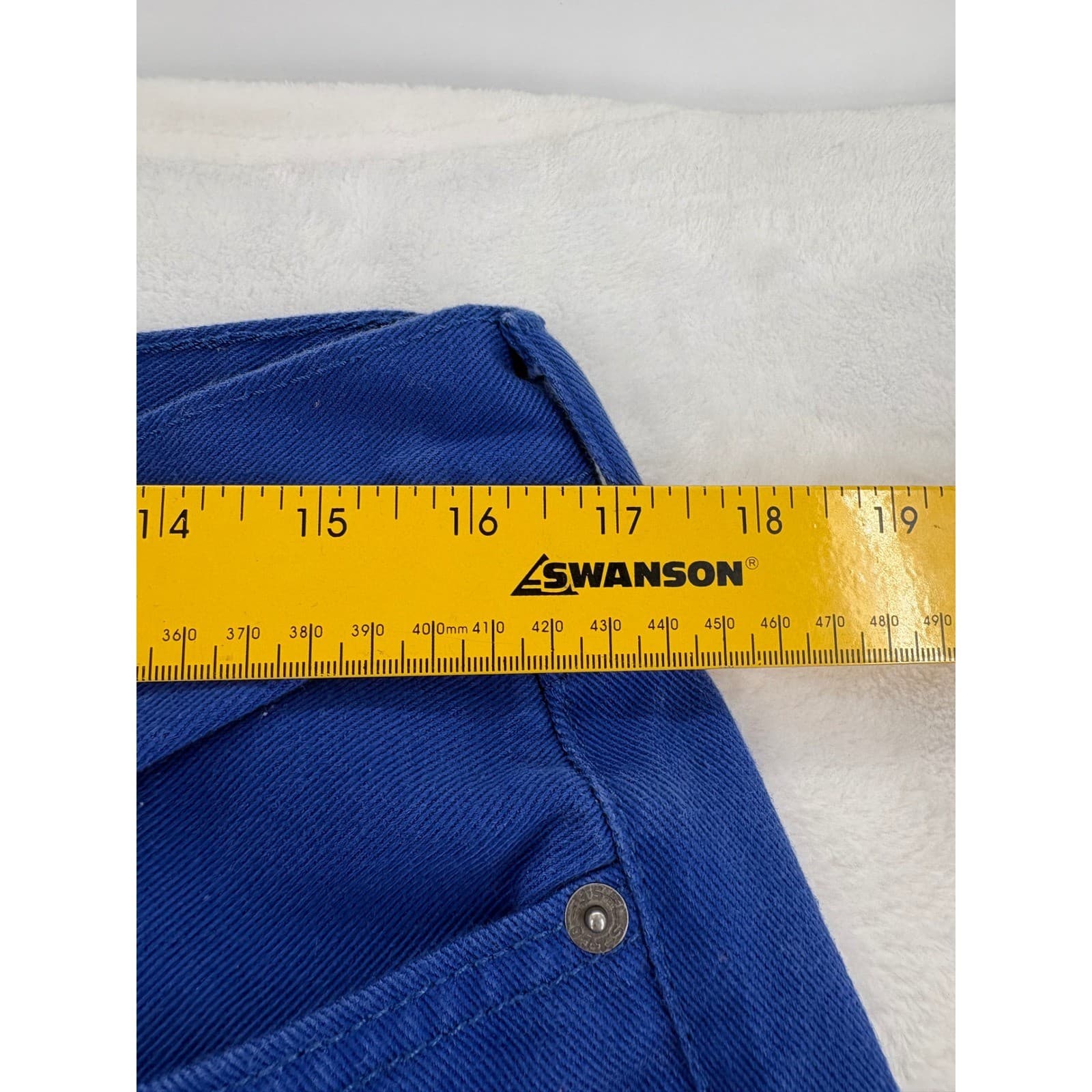 Levi's 541 Mens 33x32 Athletic Taper Jeans Royal Blue Twill Pants - Thumbnail 2