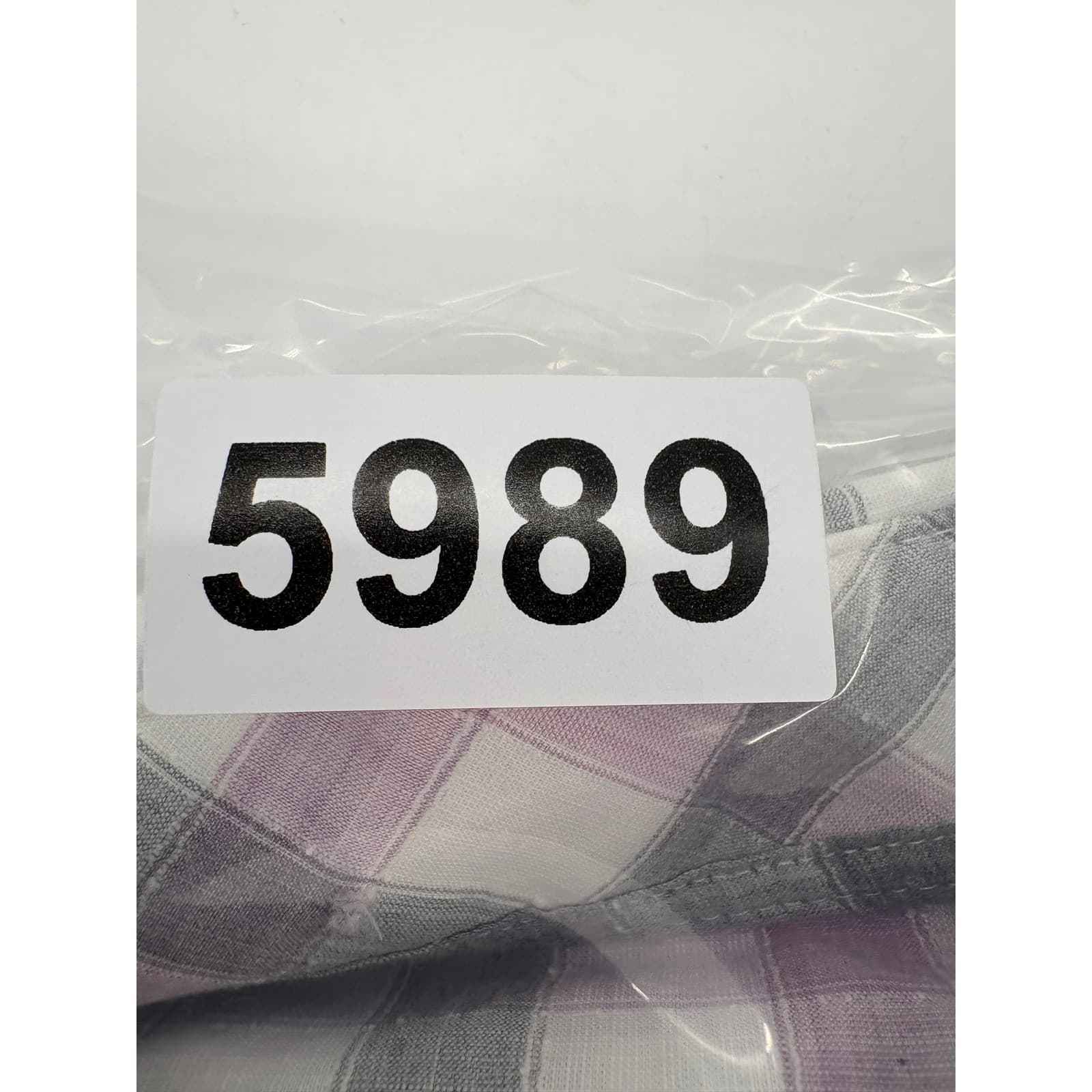 Johnnie-O Top Shelf Mens Medium Button Down Shirt Purple Grey Plaid 5989 - Thumbnail 8