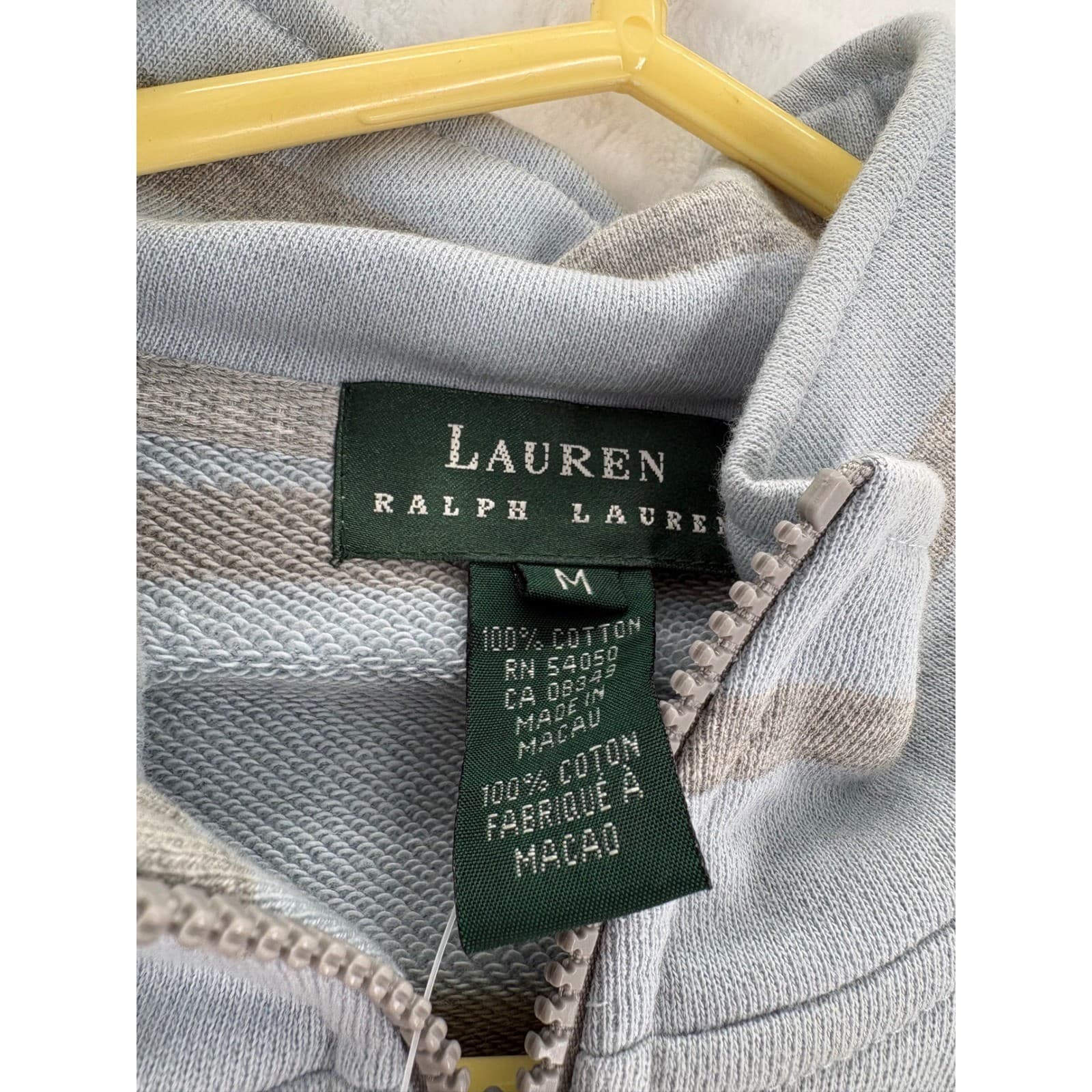 Lauren Ralph Lauren Pajama Set Womens M Pajama Set Blue Striped 1/4 Zip NWT - Thumbnail 2