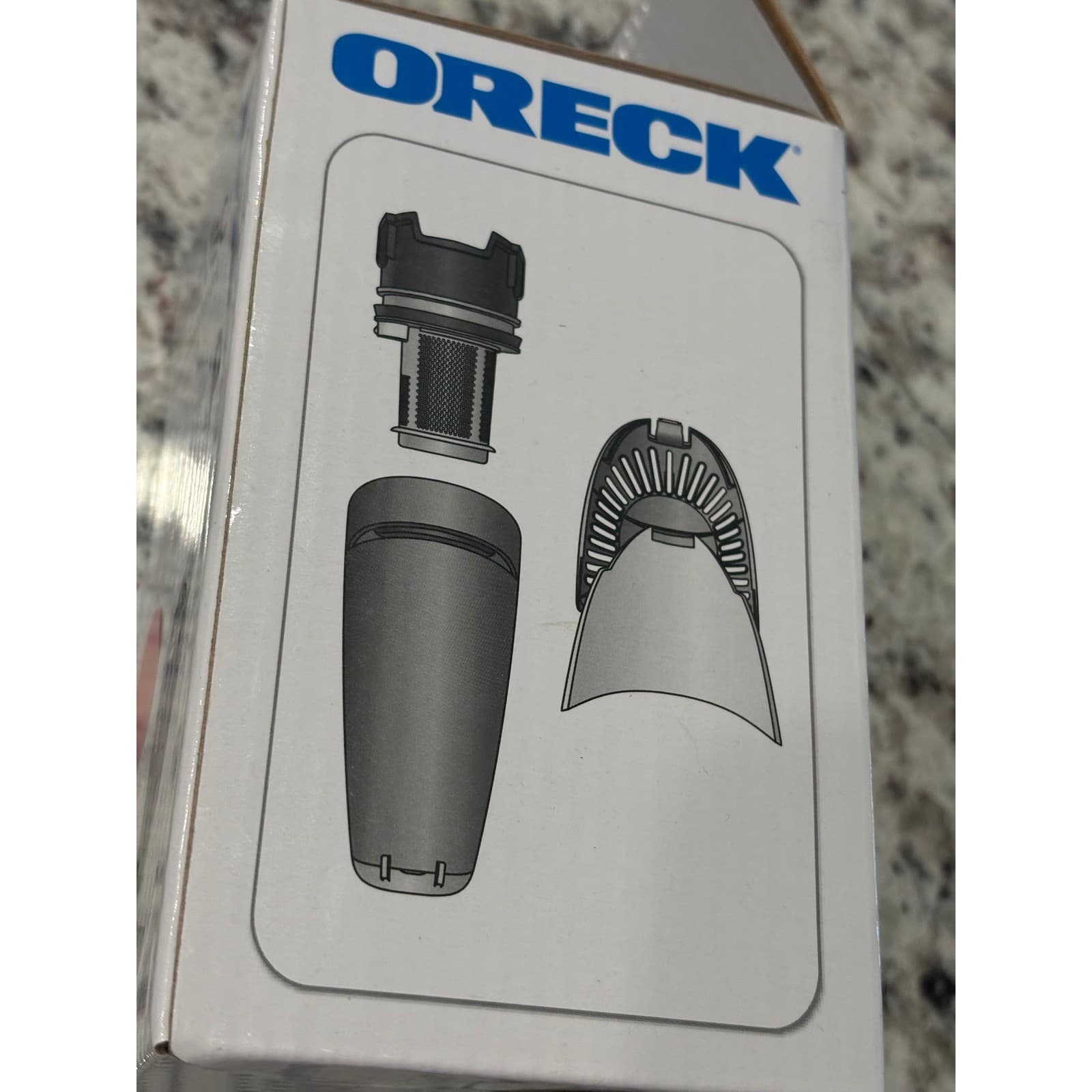 Oreck Vacuum Replacement Filter Kit 3-Pack VersaVac White Blue VCSTEAMAFLTR New - Thumbnail 3