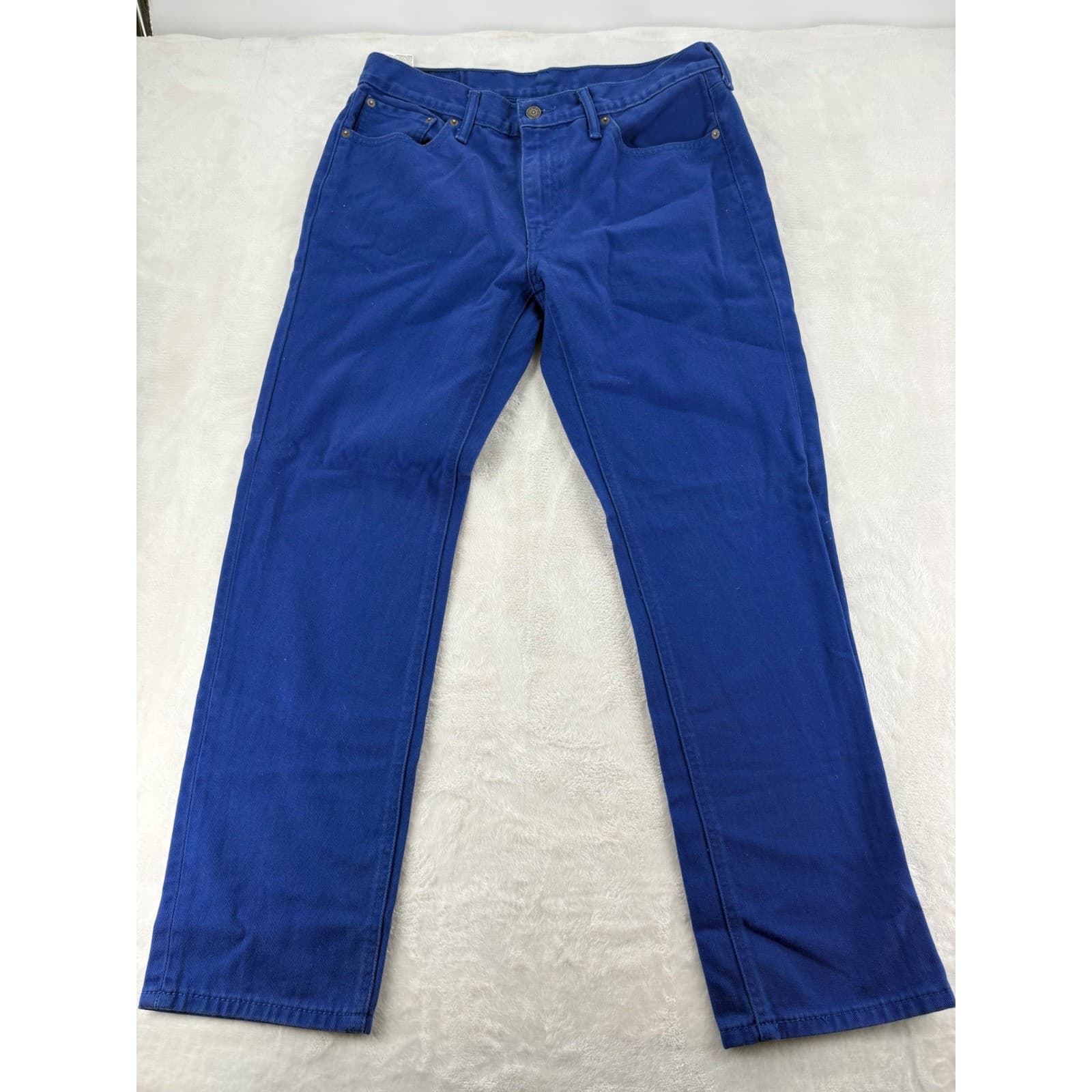 Levi's 541 Mens 33x32 Athletic Taper Jeans Royal Blue Twill Pants