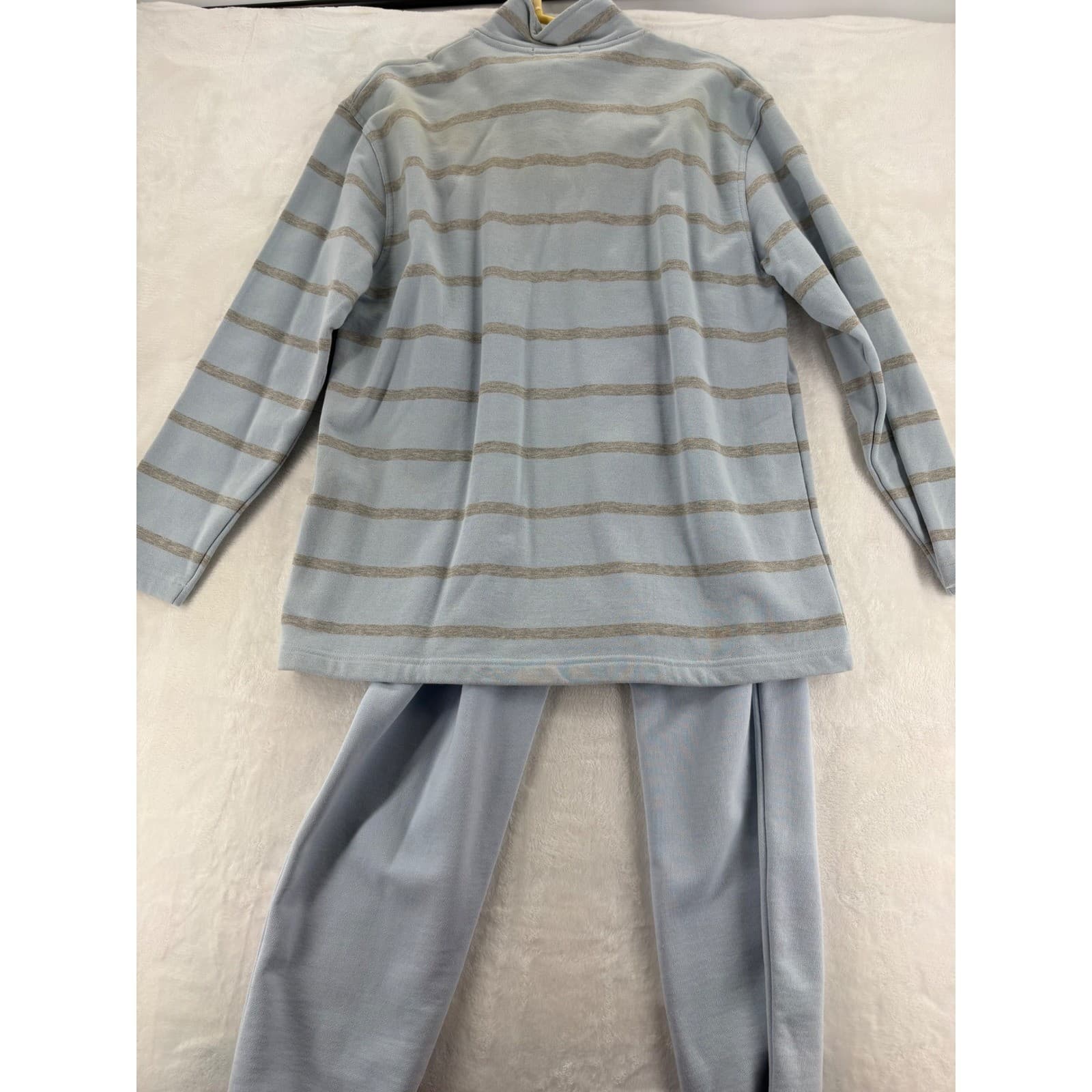 Lauren Ralph Lauren Pajama Set Womens M Pajama Set Blue Striped 1/4 Zip NWT - Thumbnail 6