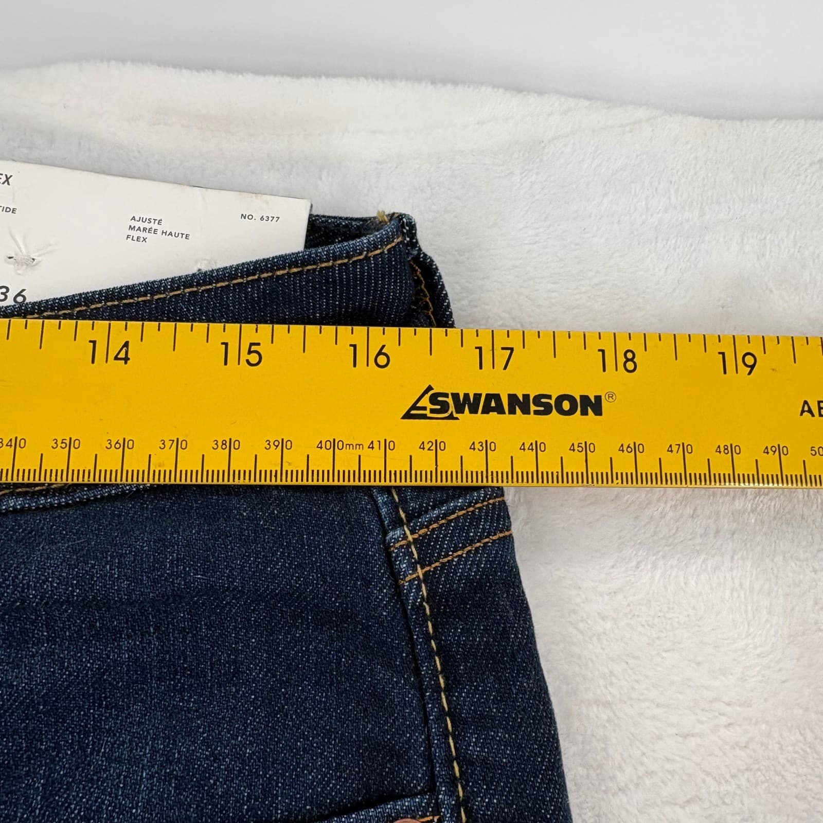American Eagle Jeans Mens 32x36 Slim High Tide Flex Dark Wash Denim - Thumbnail 2