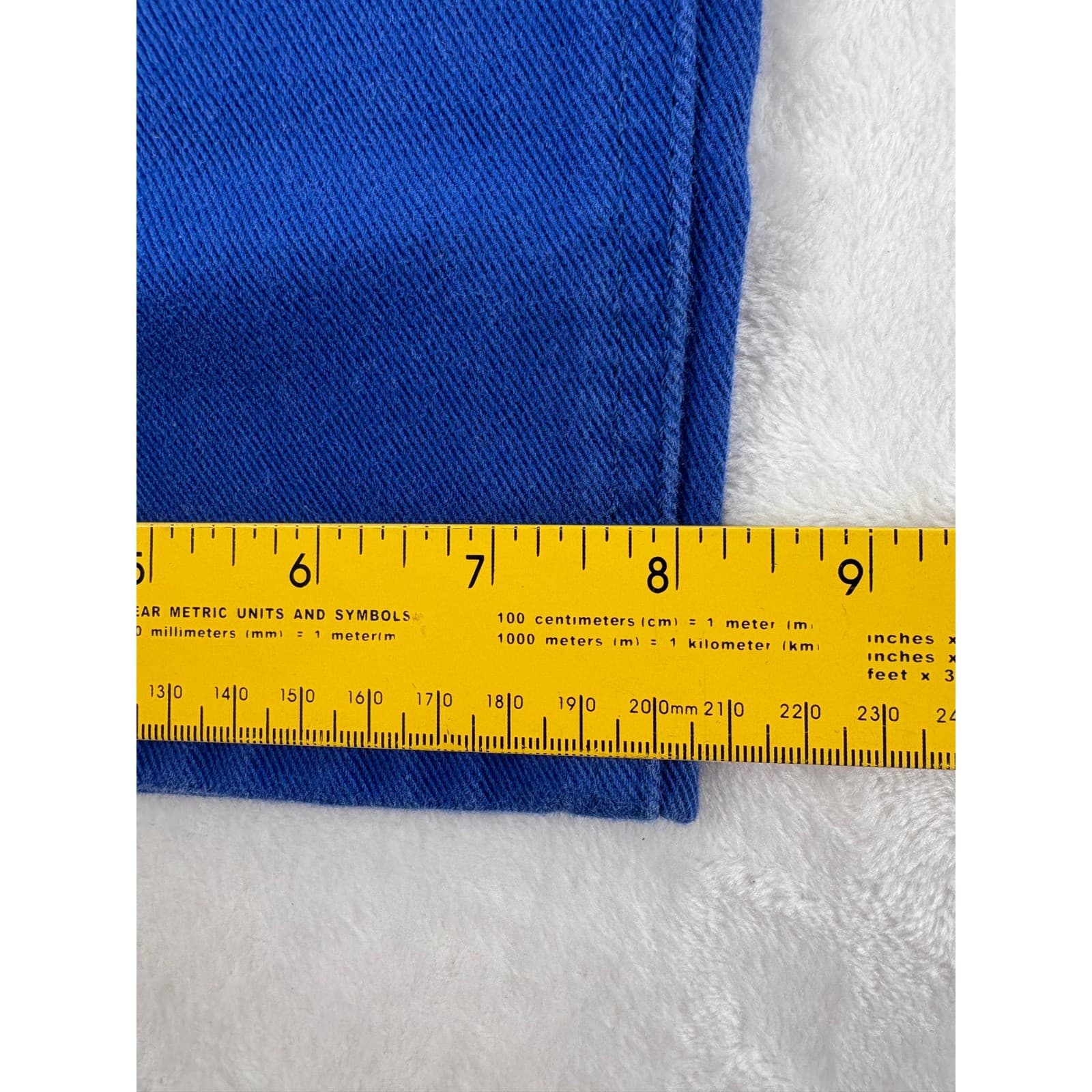 Levi's 541 Mens 33x32 Athletic Taper Jeans Royal Blue Twill Pants - Thumbnail 4