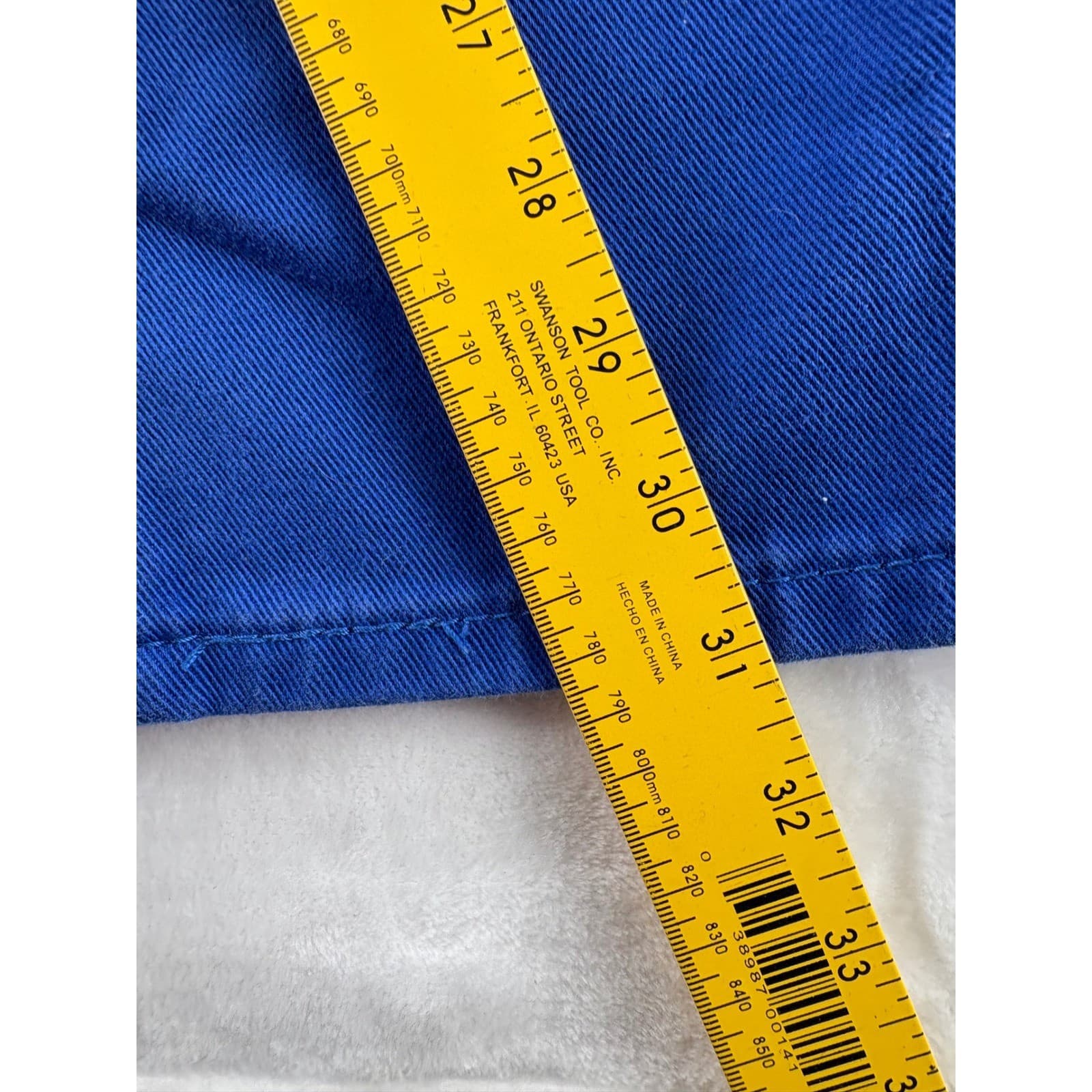 Levi's 541 Mens 33x32 Athletic Taper Jeans Royal Blue Twill Pants - Thumbnail 3