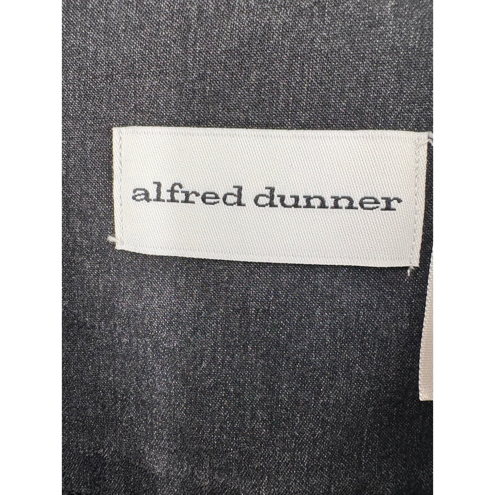 Alfred Dunner Vest Black Denim Floral Embroidered Sleeveless Jacket Medium - Thumbnail 2