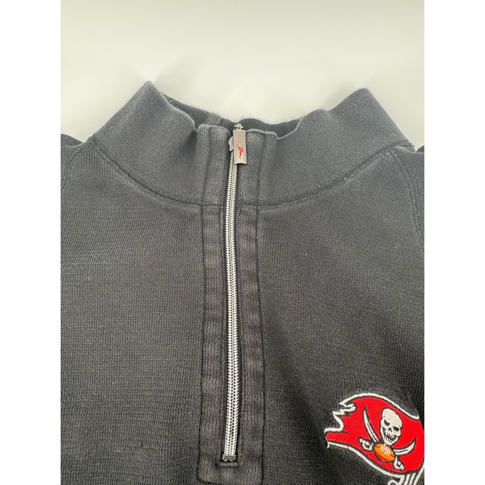 Tommy Bahama NFL Tampa Bay Buccaneers Mens L Quarter Zip Pullover Sweatshirt - Thumbnail 4
