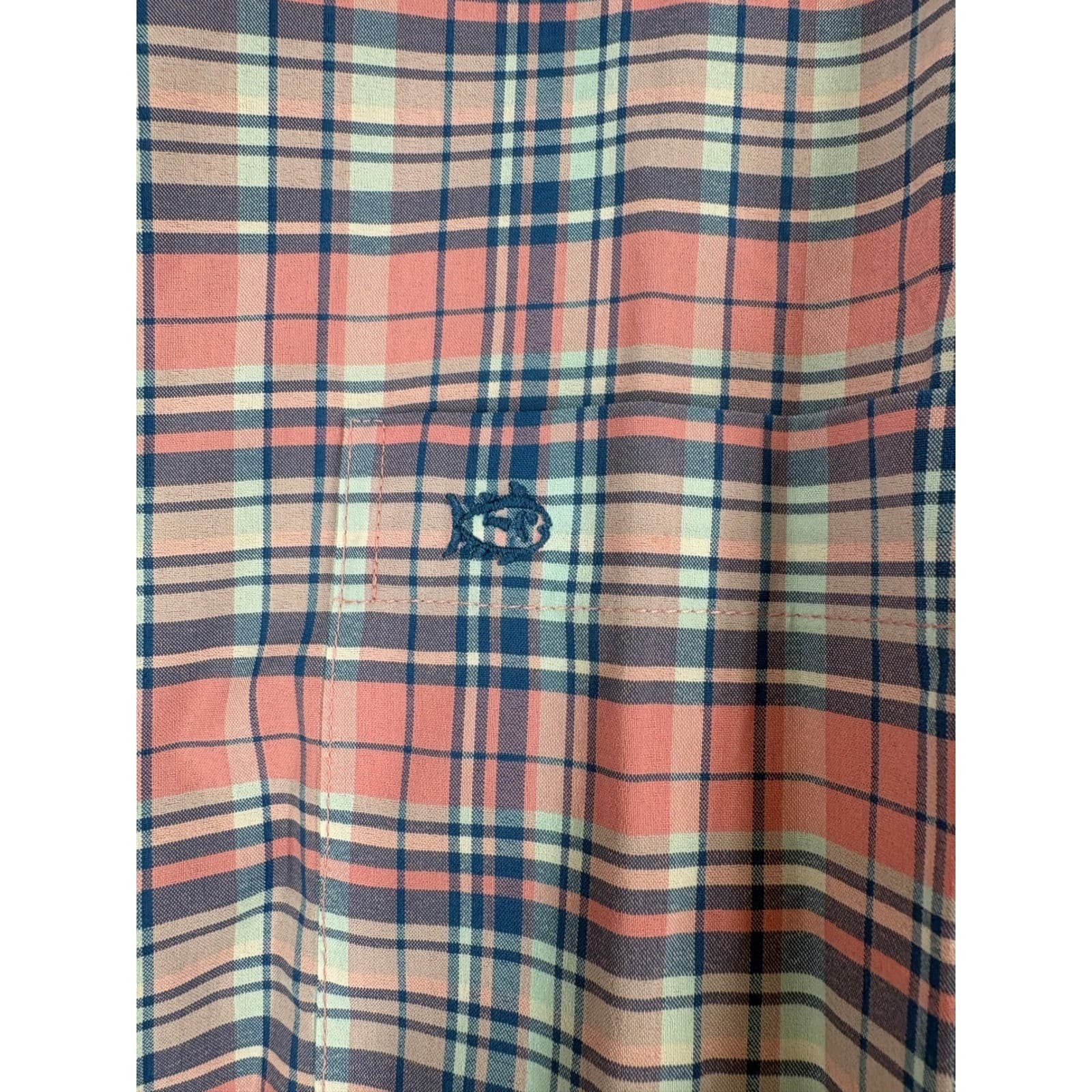 Southern Tide Intercoastal Plaid Long Sleeve Button Down Shirt XL Nylon Spandex - Thumbnail 4