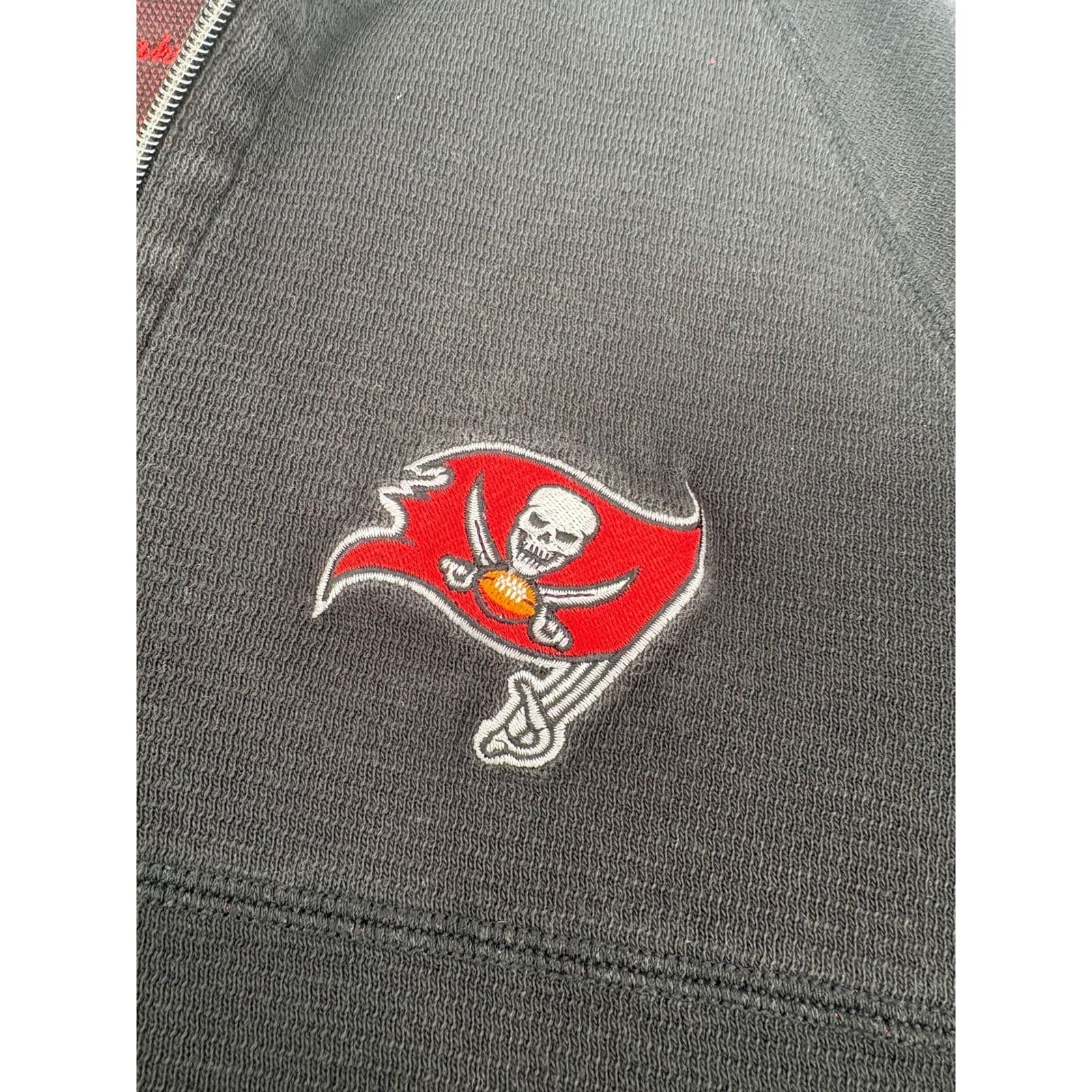 Tommy Bahama NFL Tampa Bay Buccaneers Mens L Quarter Zip Pullover Sweatshirt - Thumbnail 3