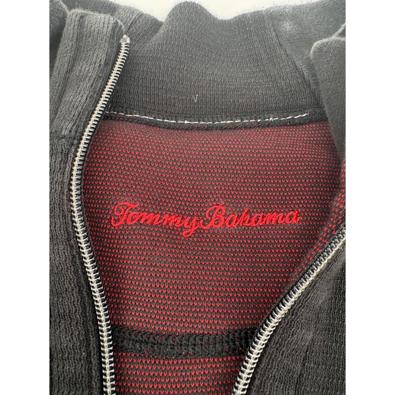 Tommy Bahama NFL Tampa Bay Buccaneers Mens L Quarter Zip Pullover Sweatshirt - Thumbnail 2