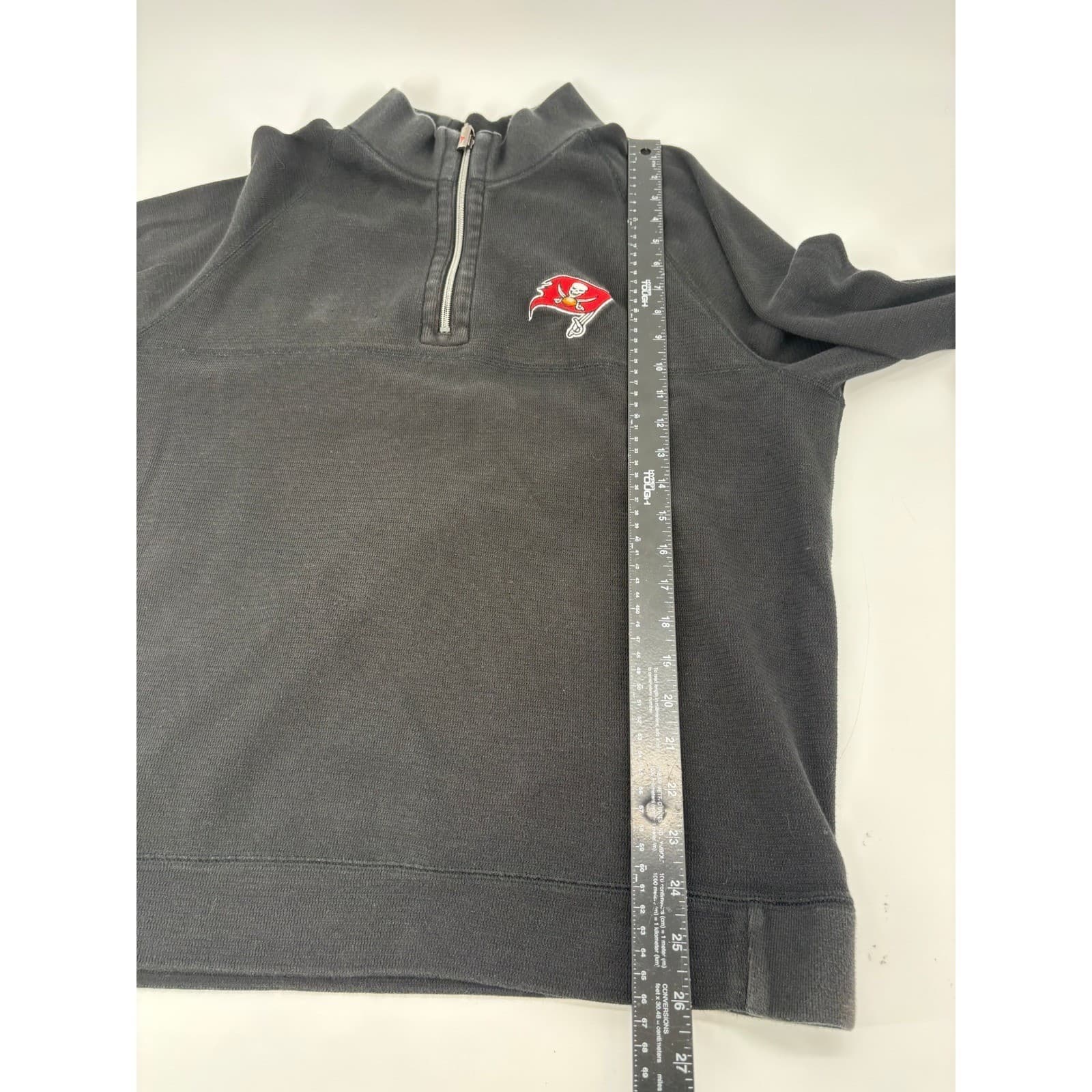 Tommy Bahama NFL Tampa Bay Buccaneers Mens L Quarter Zip Pullover Sweatshirt - Thumbnail 6