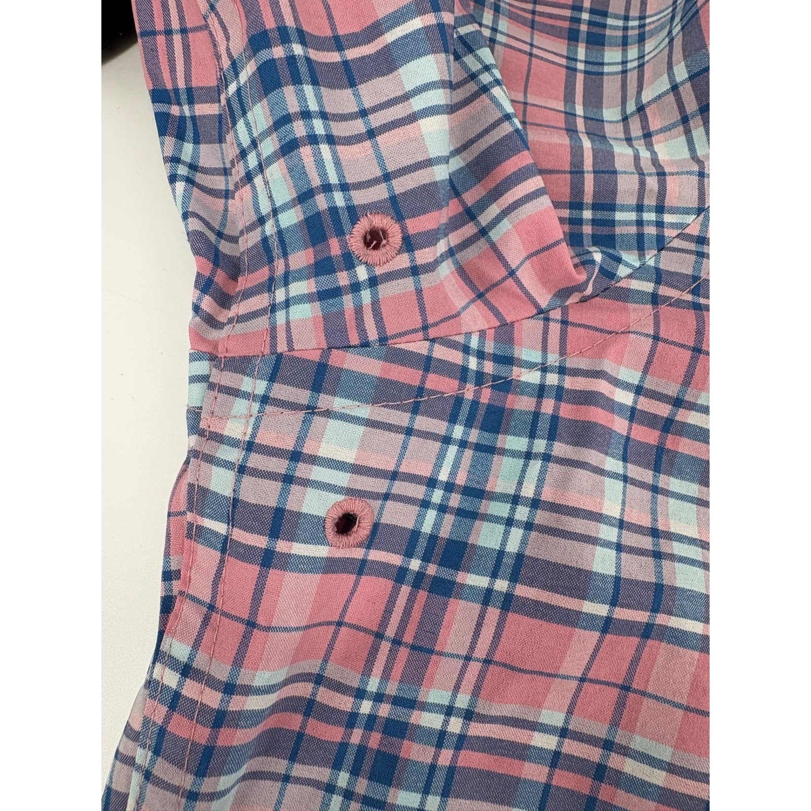 Southern Tide Intercoastal Plaid Long Sleeve Button Down Shirt XL Nylon Spandex - Thumbnail 6