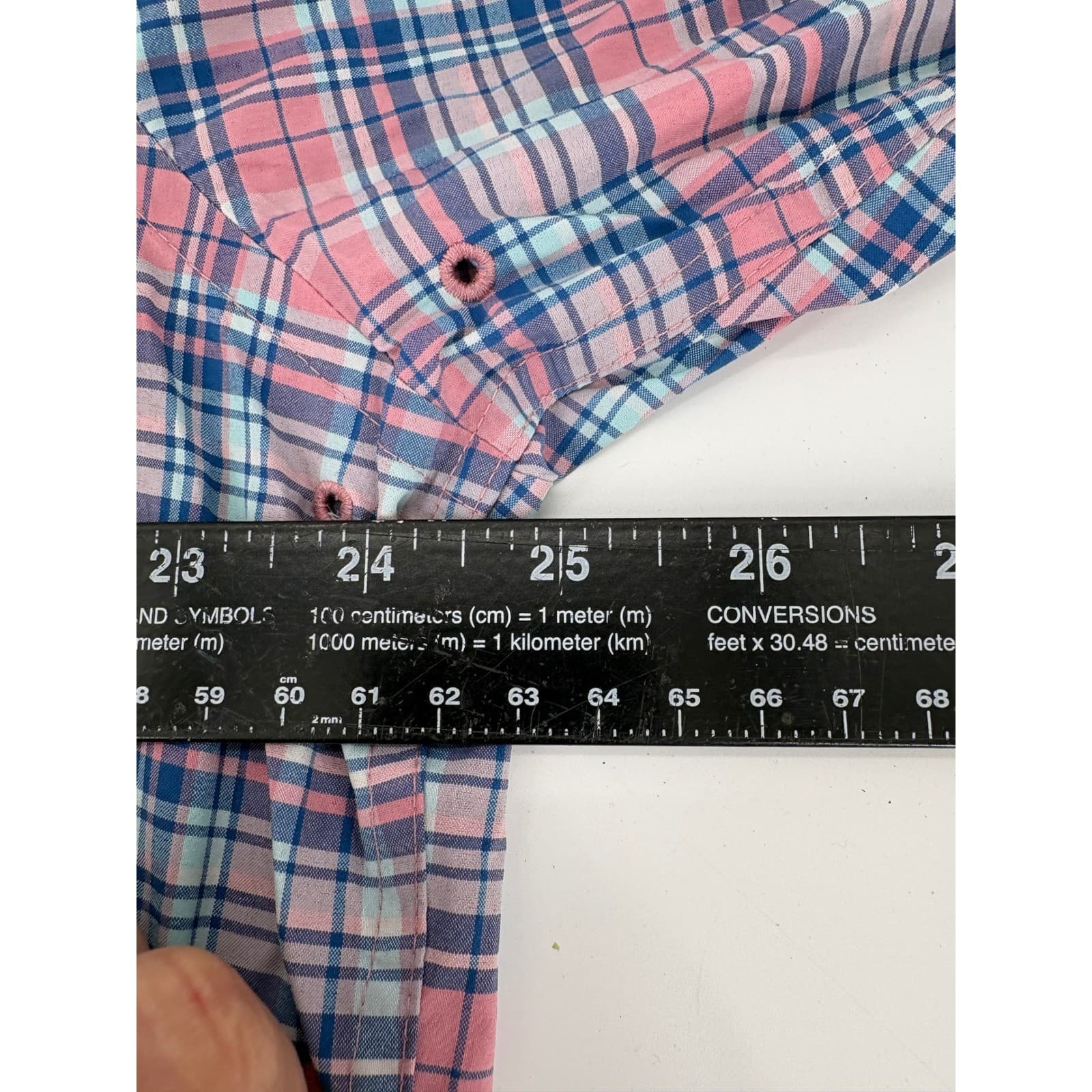 Southern Tide Intercoastal Plaid Long Sleeve Button Down Shirt XL Nylon Spandex - Thumbnail 9
