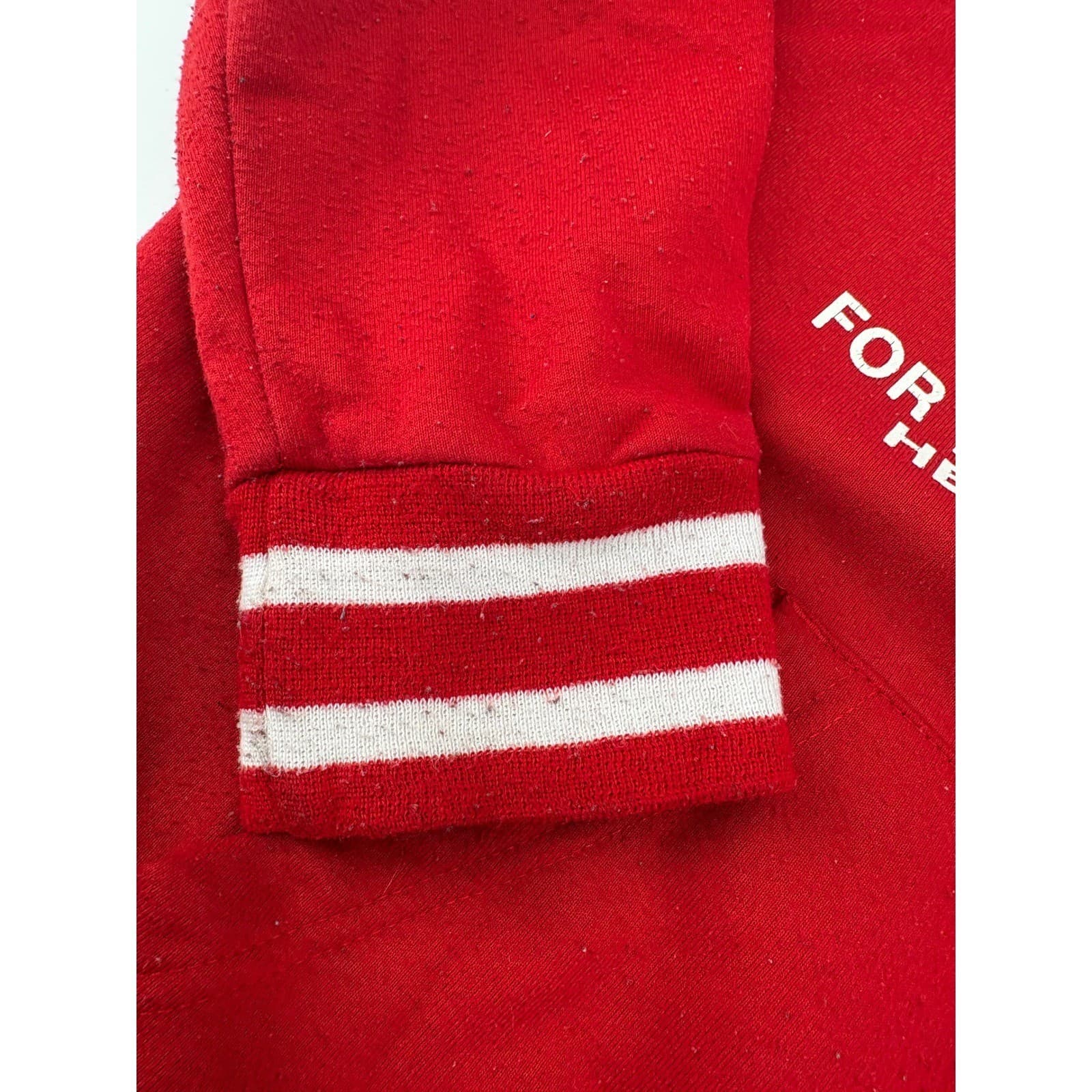 Parish Nation Hoodie Mens Medium Hoodie Red Bear Graphic Health Wealth Wisdom - Thumbnail 4