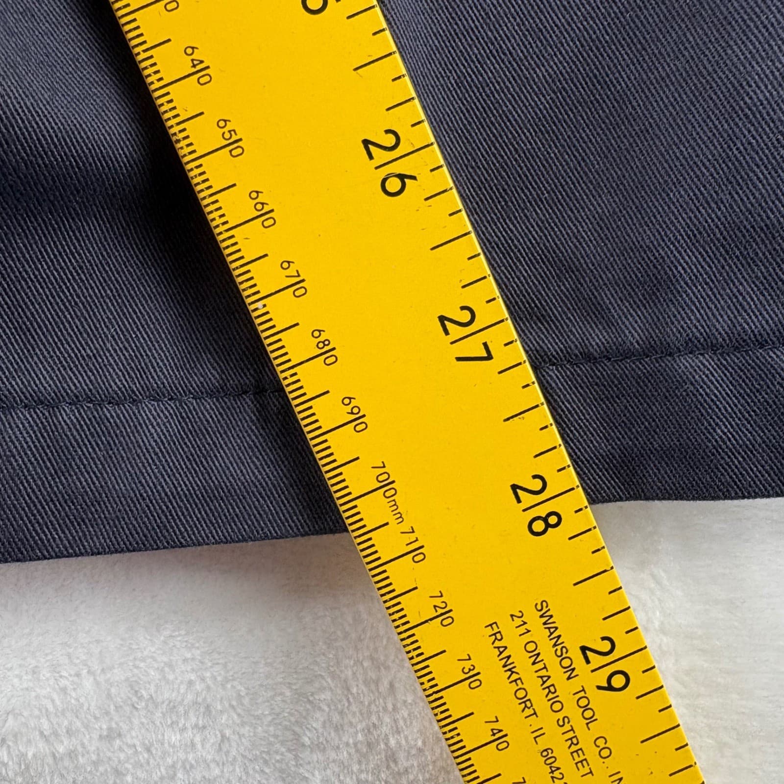 Talbots Trousers Womens 12P Pants Navy Blue Pleated Wrinkle Resistant Cotton - Thumbnail 6