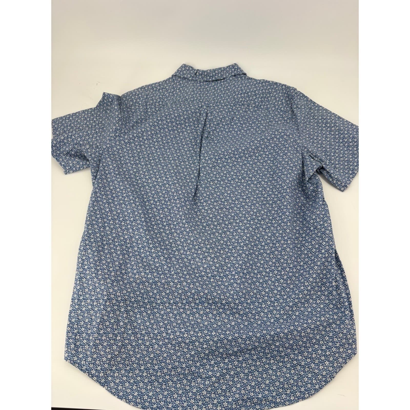 Vineyard Vines Murray Shirt Mens M Button Down Blue Floral Short Sleeve Stretch - Thumbnail 8