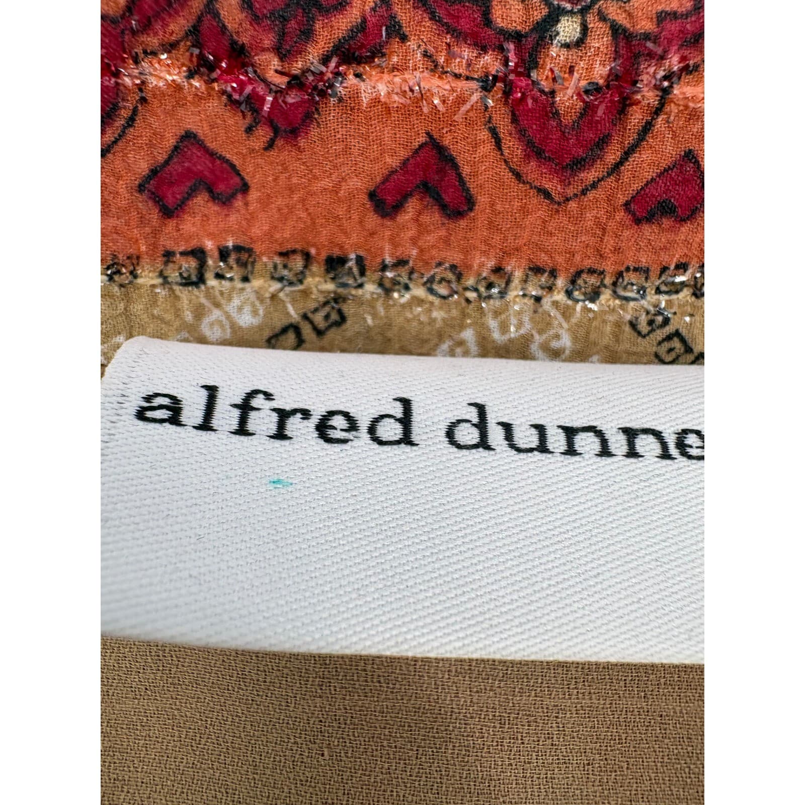 Alfred Dunner Women's Size 16 Long Sleeve Button Up Shirt Geometric Print - Thumbnail 4
