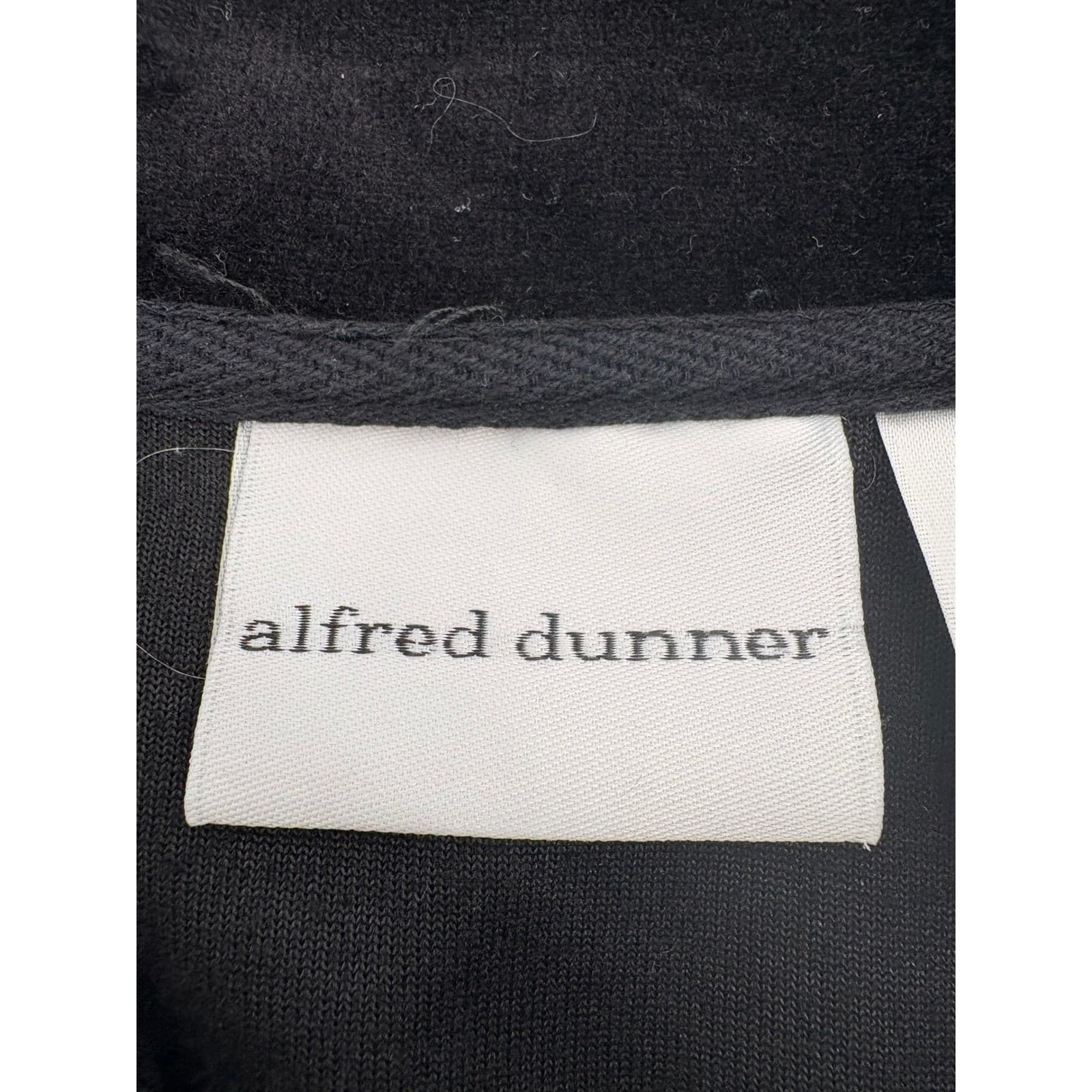 Alfred Dunner Black Velour Zip Front Jacket Floral Embellishment Women's Size 18 - Thumbnail 4