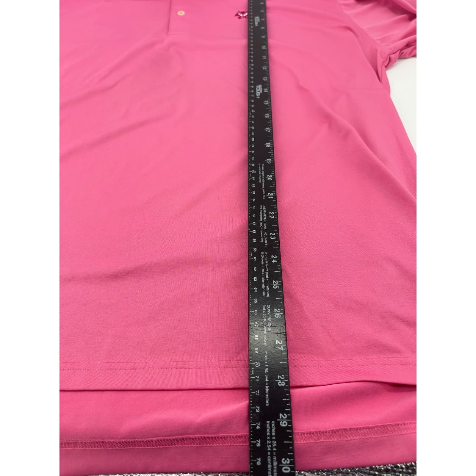 Donald Ross Polo Shirt Mens XL Polo Pink Performance Golf Fox Logo Short Sleeve - Thumbnail 5