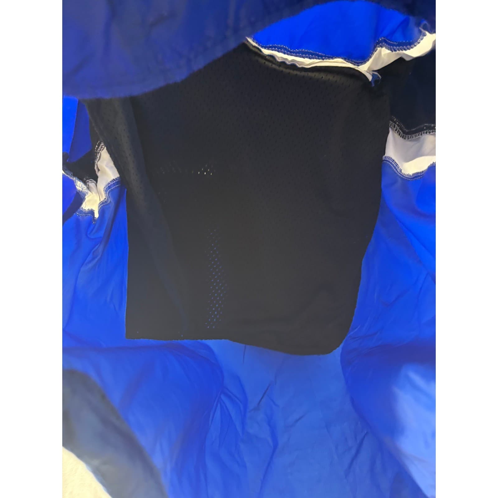 Champion Windbreaker Mens Large Jacket Blue Quarter Zip Anorak Colorblock - Thumbnail 4