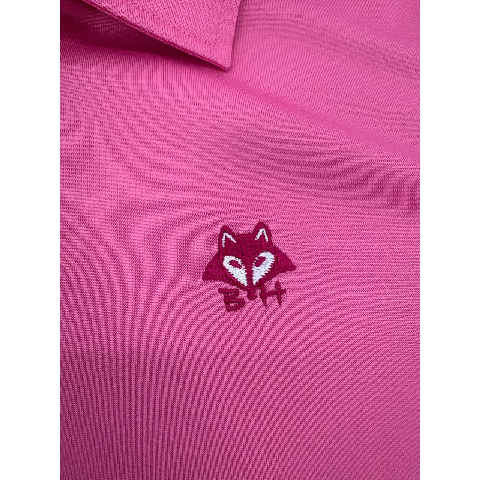 Donald Ross Polo Shirt Mens XL Polo Pink Performance Golf Fox Logo Short Sleeve - Thumbnail 3