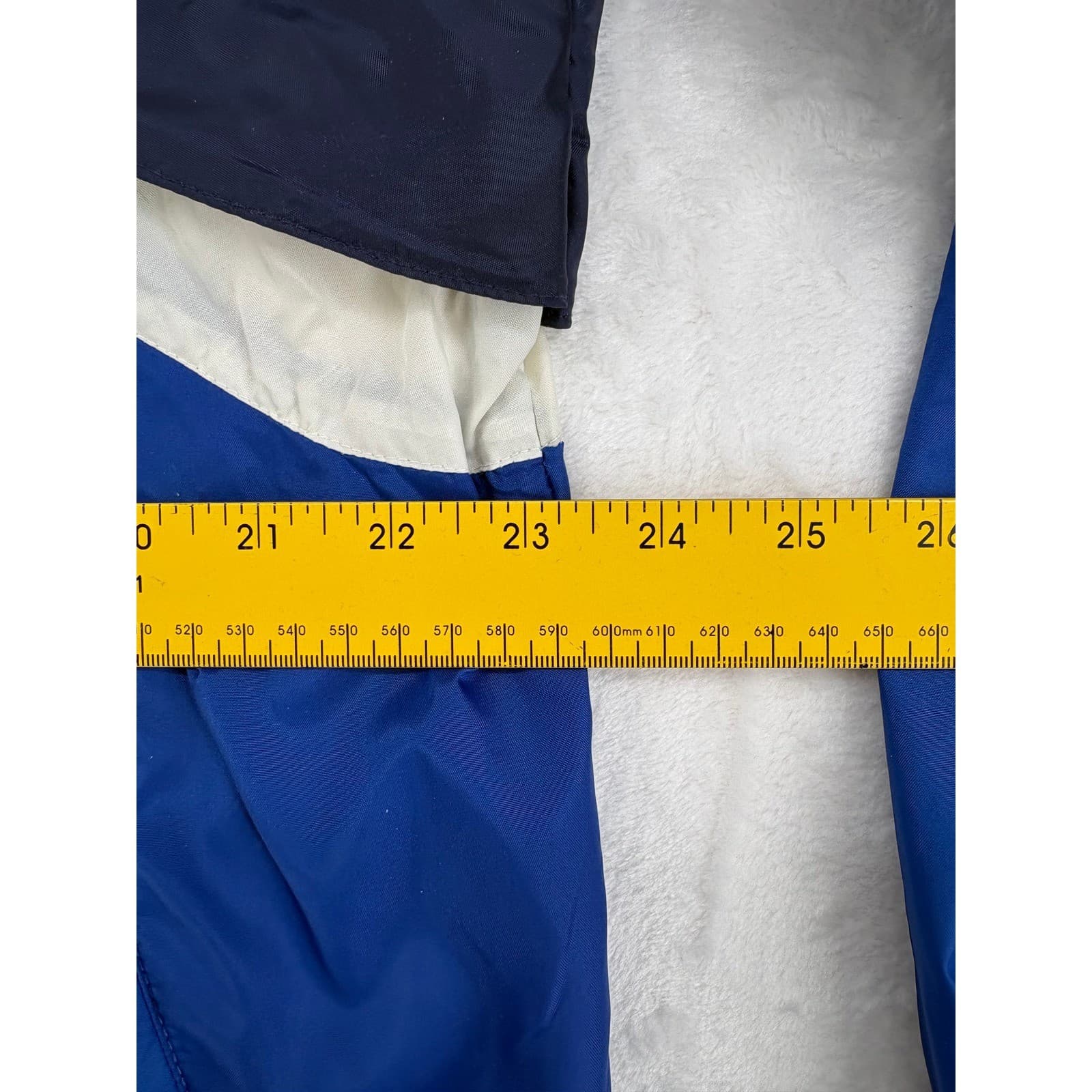 Champion Windbreaker Mens Large Jacket Blue Quarter Zip Anorak Colorblock - Thumbnail 6
