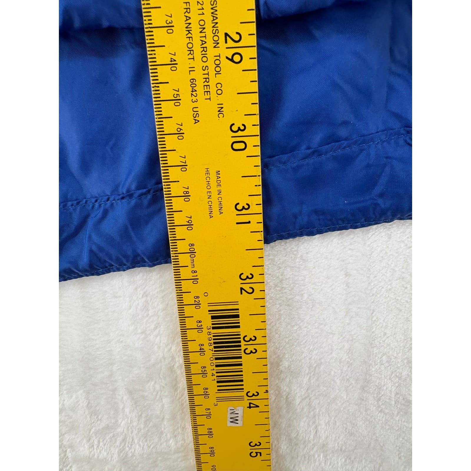Champion Windbreaker Mens Large Jacket Blue Quarter Zip Anorak Colorblock - Thumbnail 7