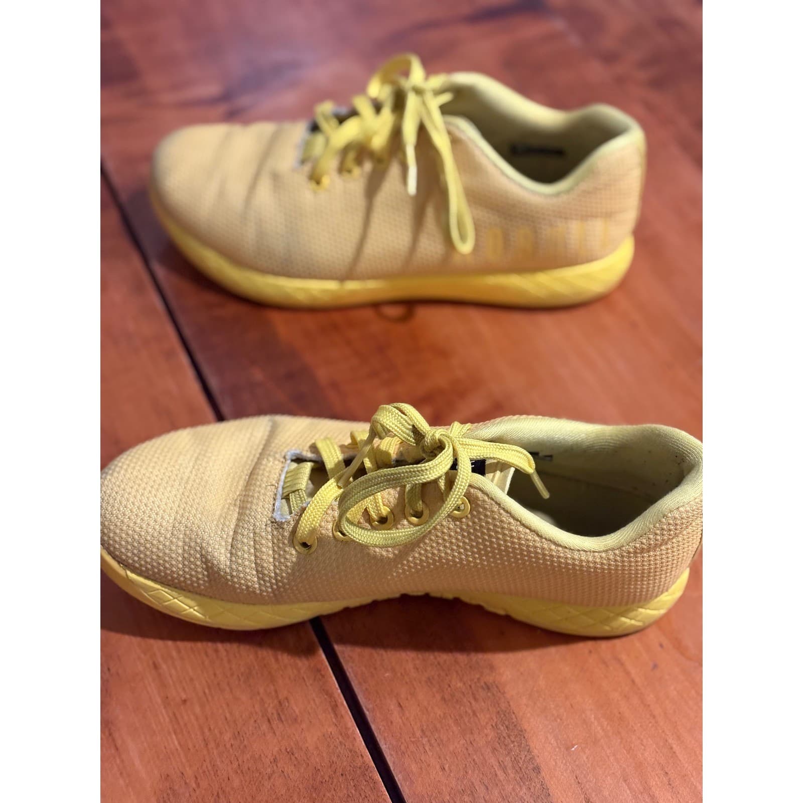 NOBULL Trainer Mens 6.5 Trainer Yellow SuperFabric Cross Training Shoes - Thumbnail 7