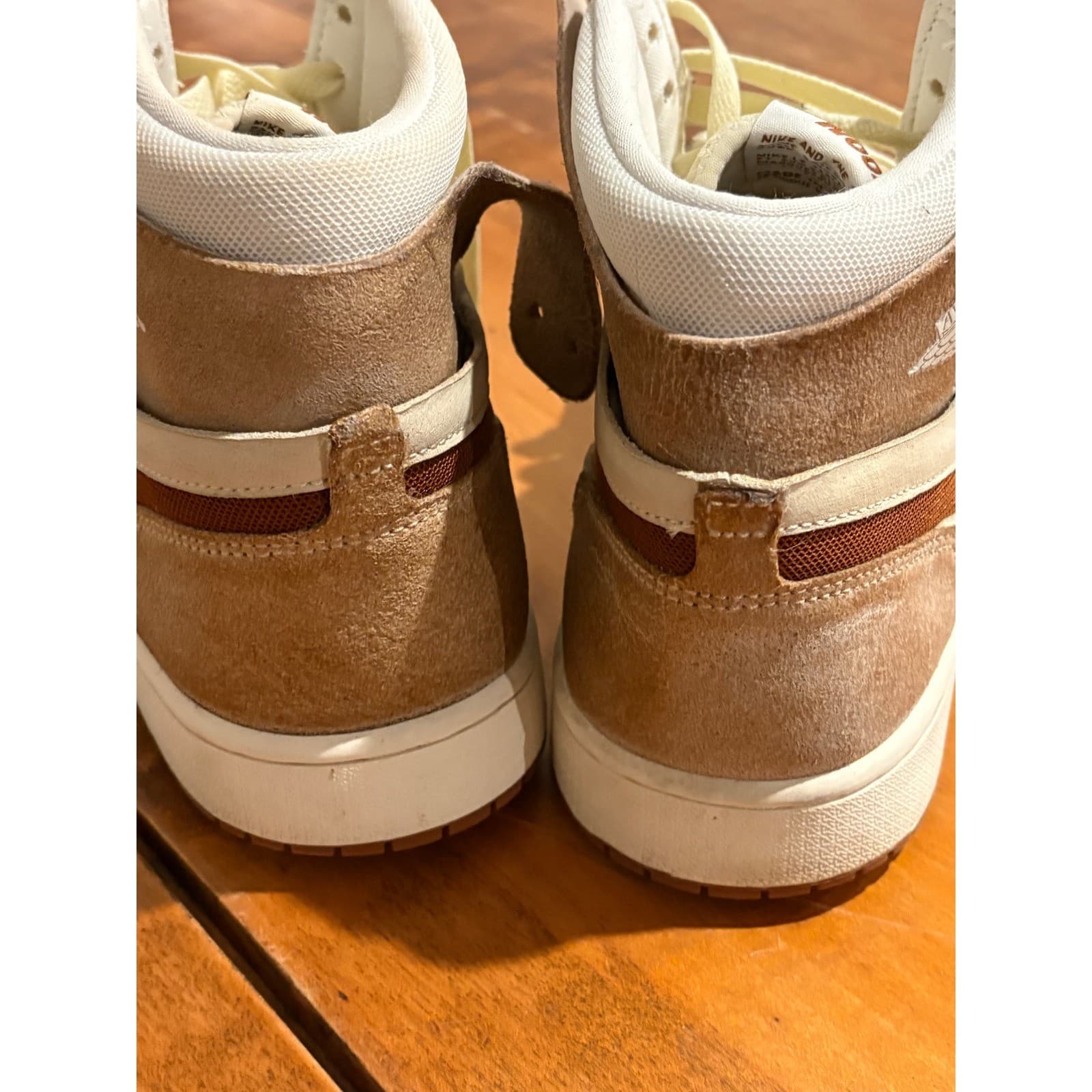 Jordan Air Jordan 1 High Mens 12 High Top Sail Brown Legend Coffee DV1307-120 - Thumbnail 3