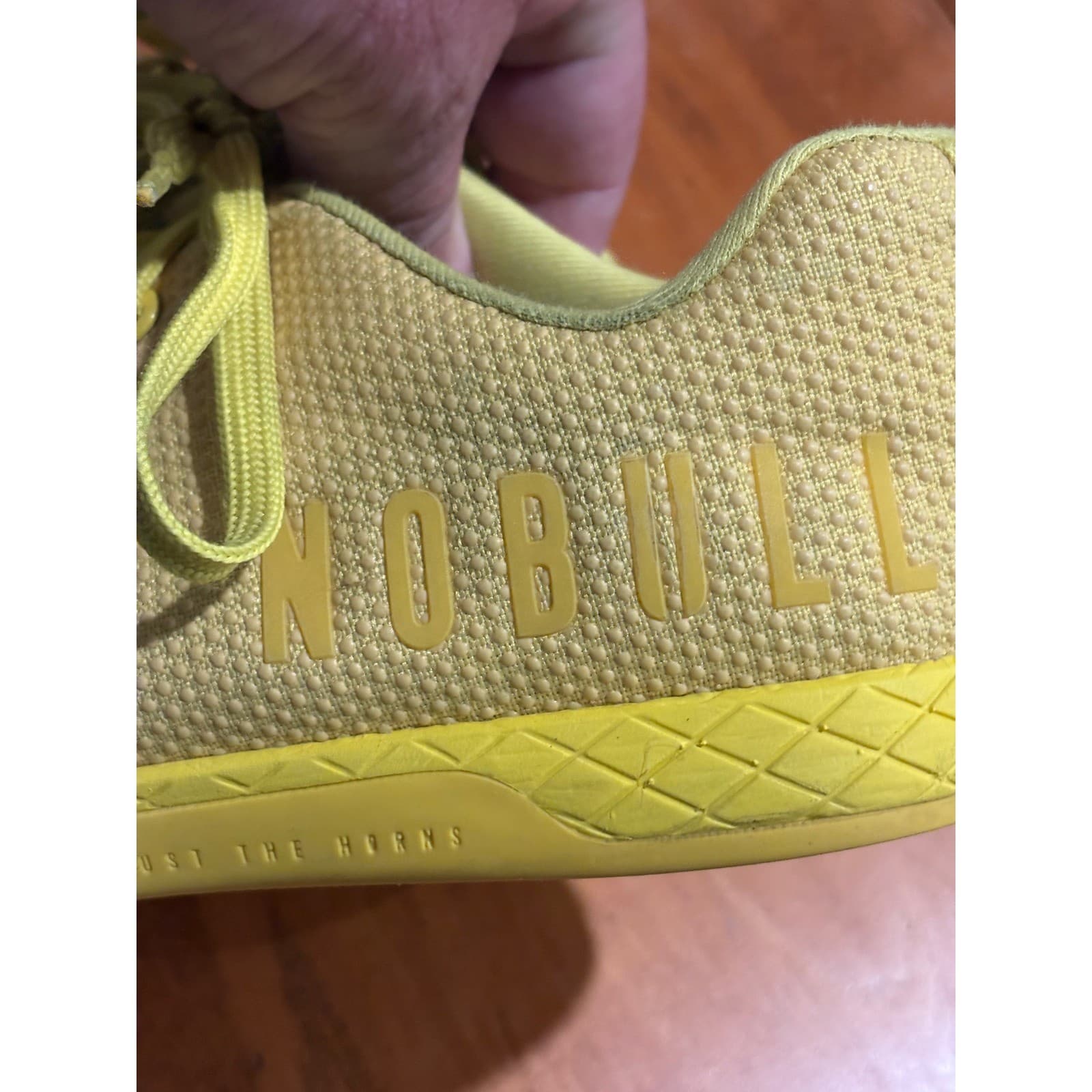 NOBULL Trainer Mens 6.5 Trainer Yellow SuperFabric Cross Training Shoes - Thumbnail 6