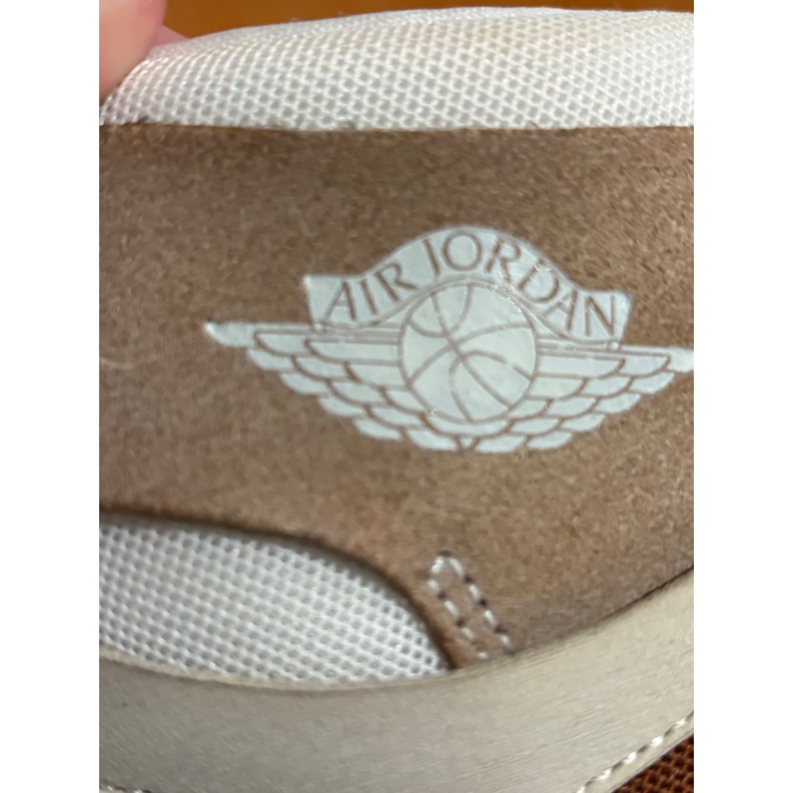 Jordan Air Jordan 1 High Mens 12 High Top Sail Brown Legend Coffee DV1307-120 - Thumbnail 8