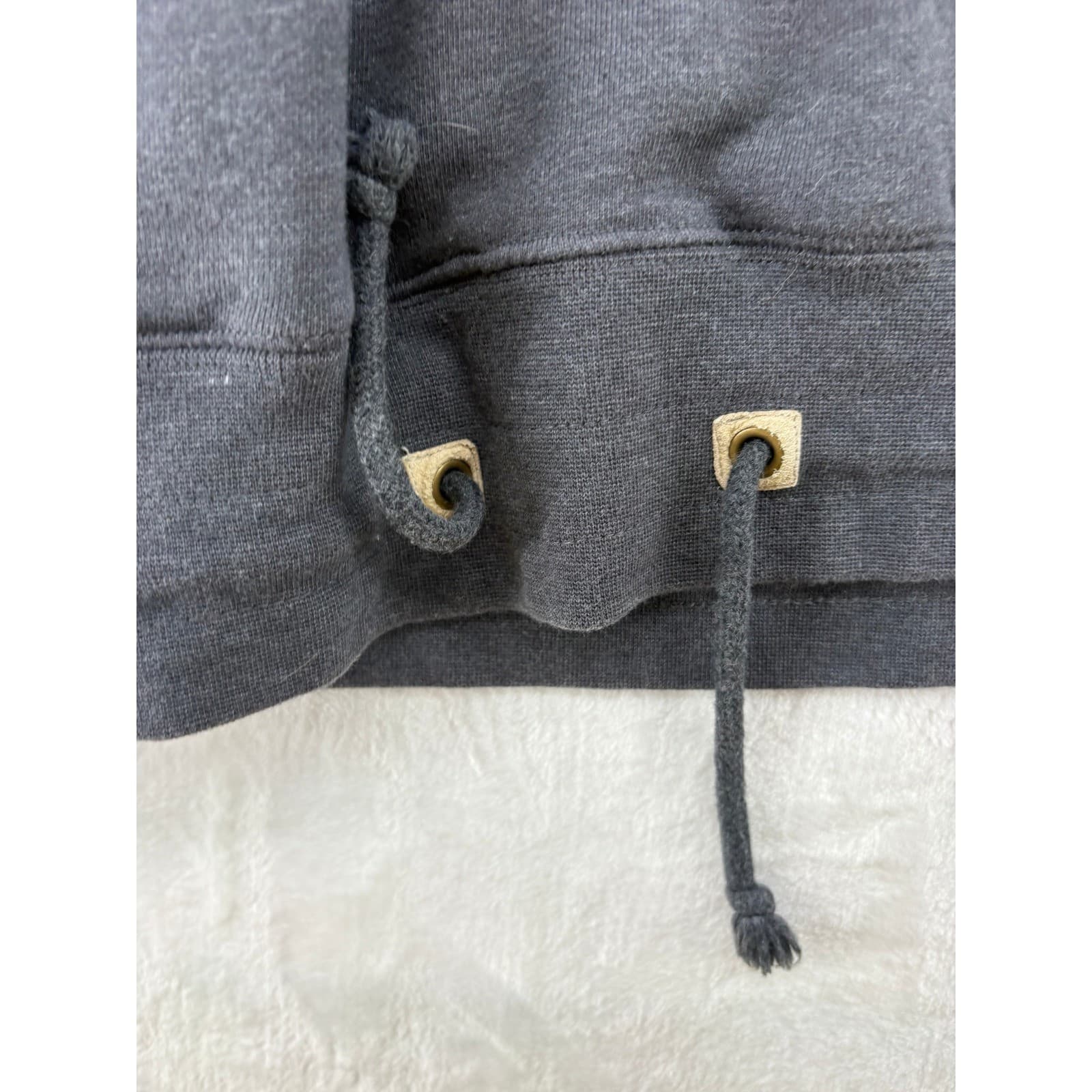 Cuffy's Hoodie Mens Large Hoodie Gray Cape Cod Embroidered Button Neck - Thumbnail 7