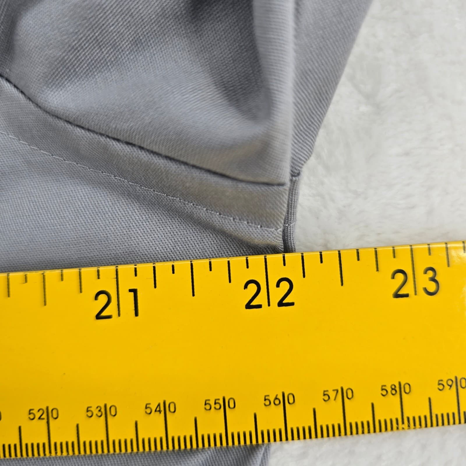 Van Heusen Dress Shirt Mens 17 34/35 Dress Shirt Gray Flex Regular Fit Stretch - Thumbnail 4