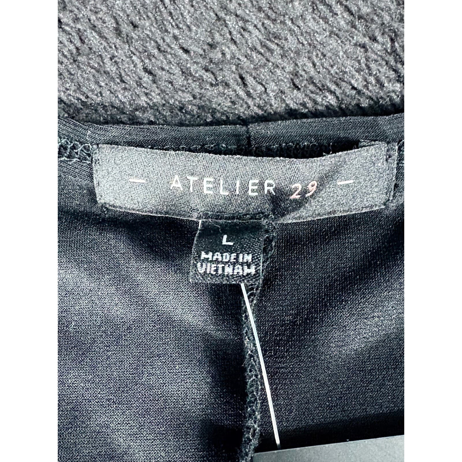 Atelier 29 Women's Sleeveless Top Gray Embellished Neckline Size L - Thumbnail 2