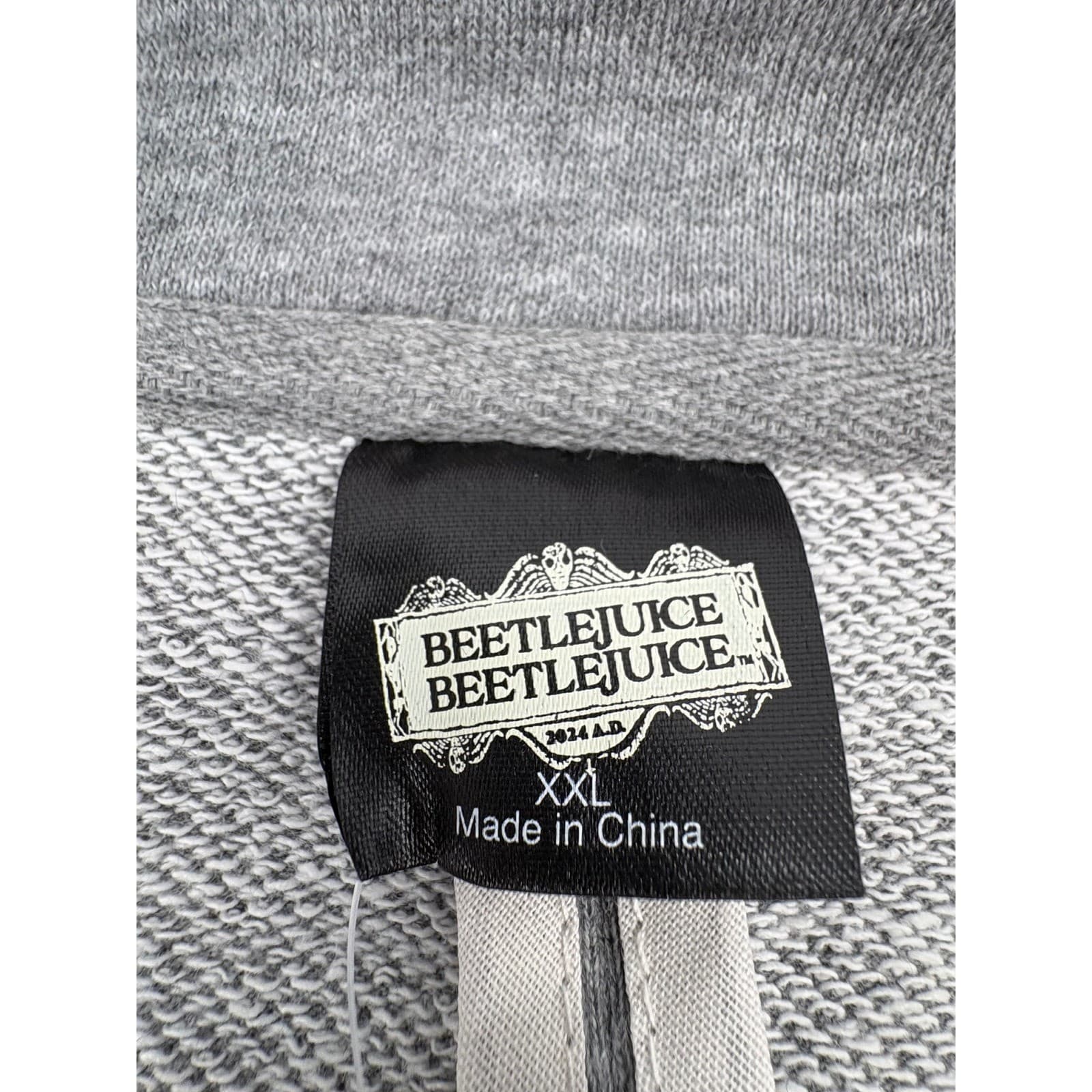 Beetlejuice Blazer Womens XXL Jacket Gray Northanger Preparatory School NWT - Thumbnail 3